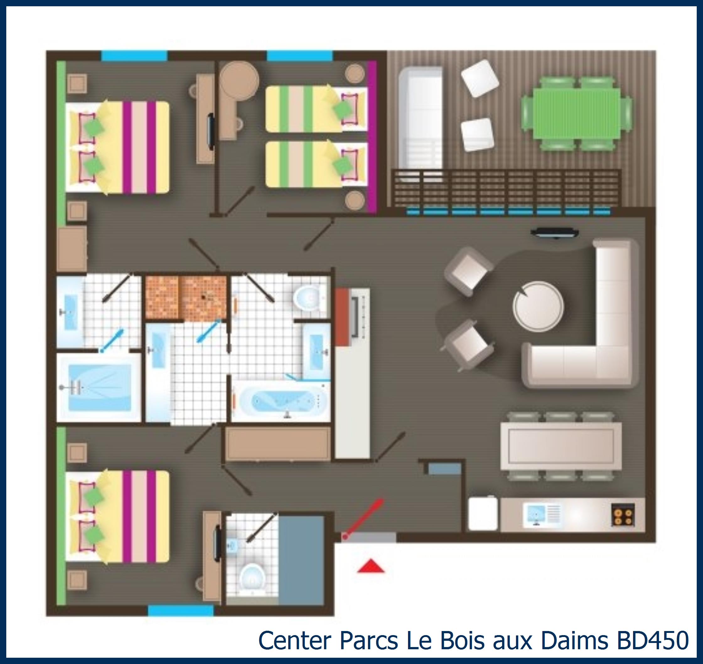 Plan Cottage Vip 12 Personnes Bois Aux Daims