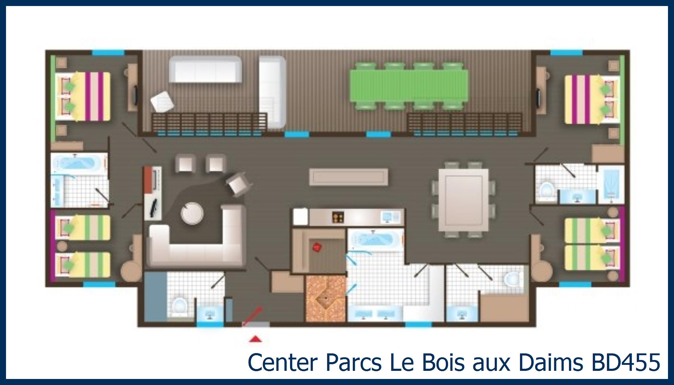 Plan Cottage Vip 12 Personnes Bois Aux Daims