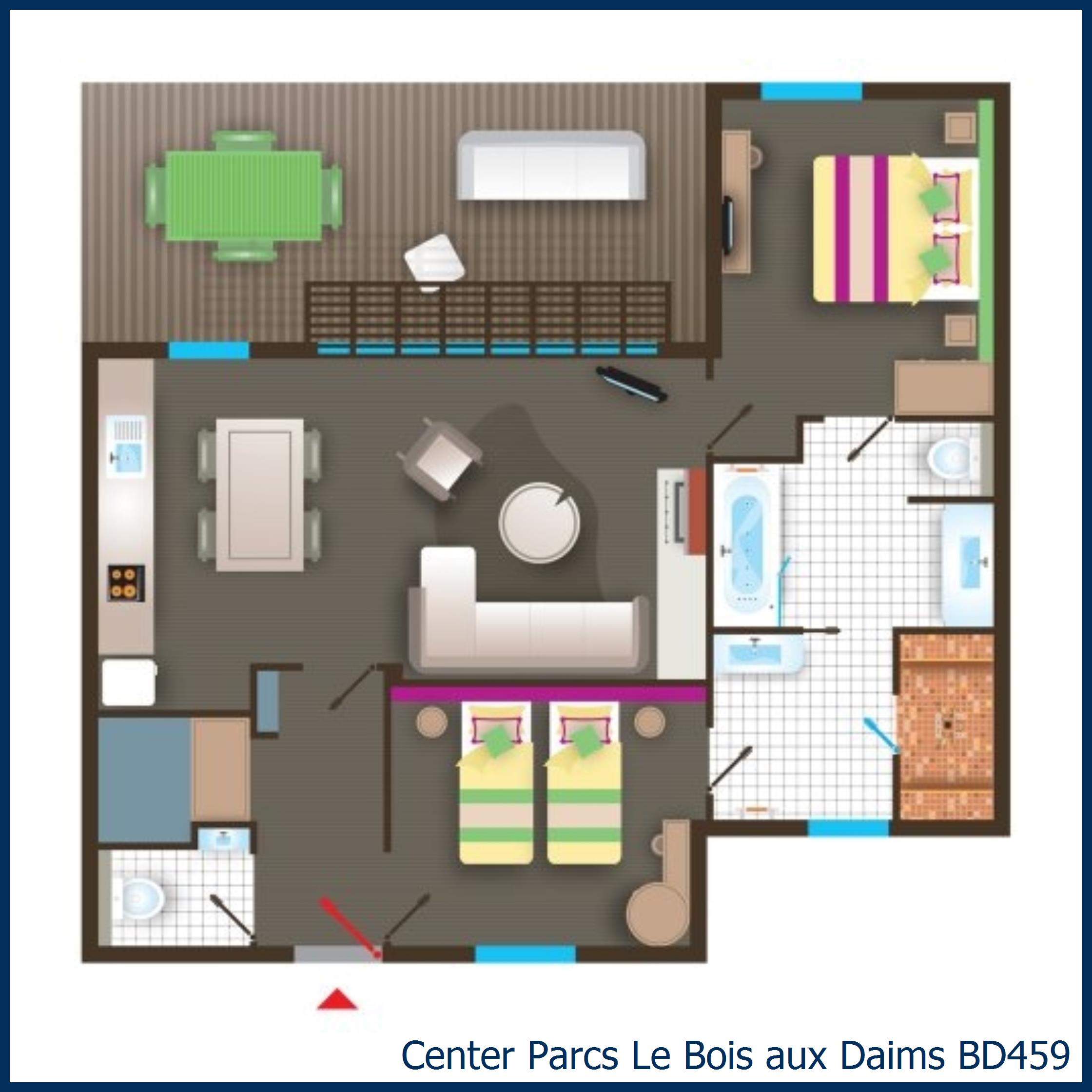 Plan Cottage Vip 12 Personnes Bois Aux Daims