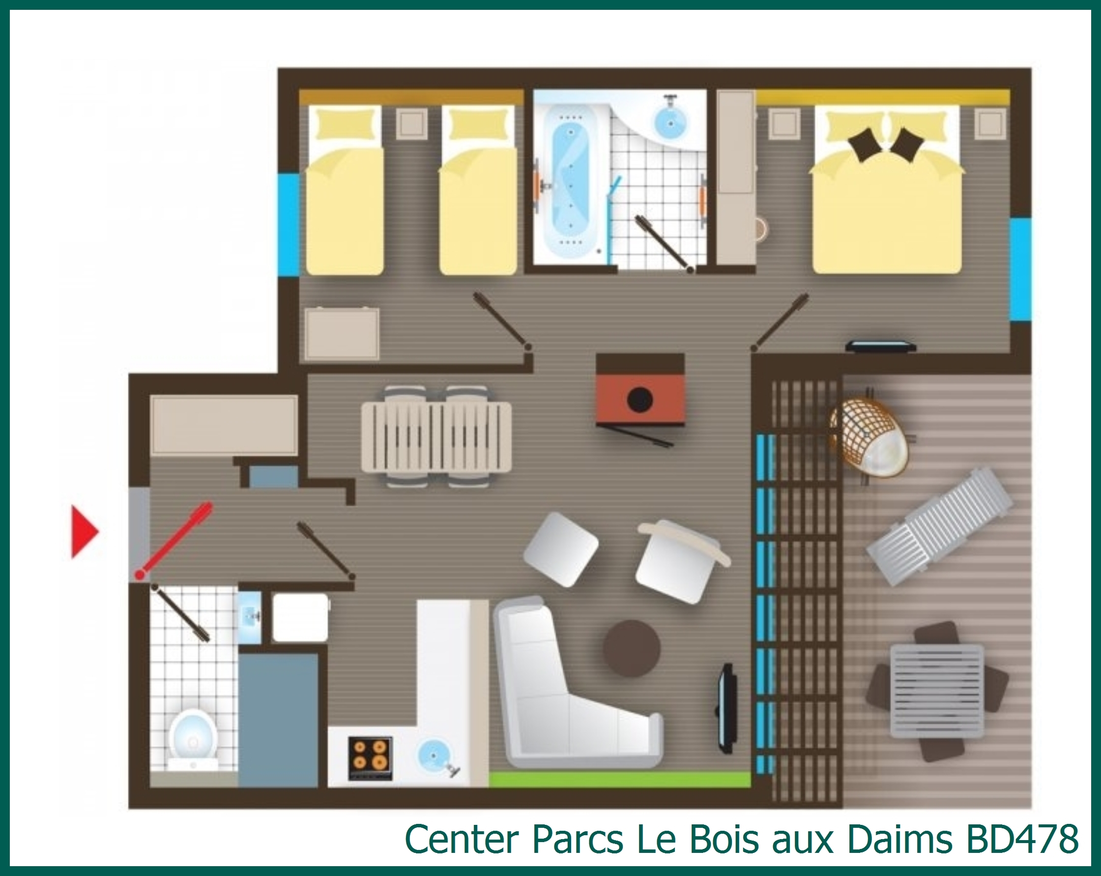 Cottage Premium BD478 à Le Bois aux Daims