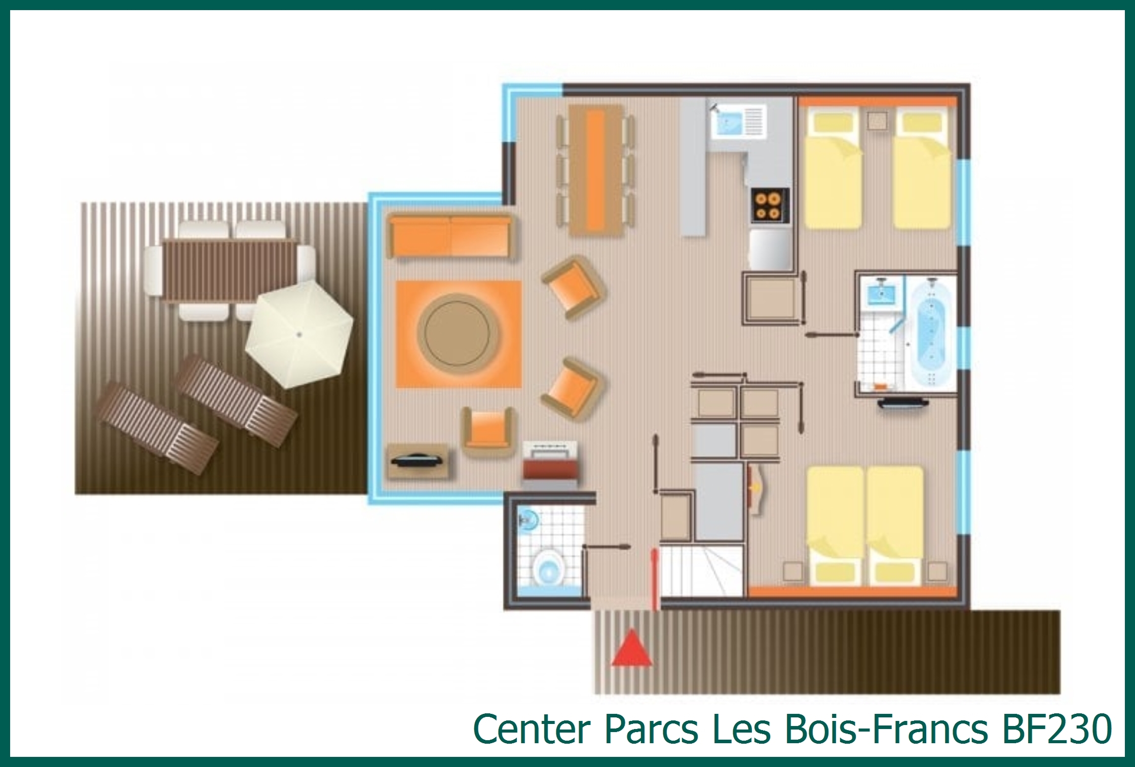 Cottage Pagode VIP BF230 à Les Bois-Francs