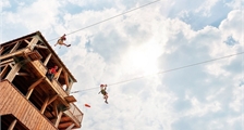 Tyrolienne à Center Parcs Les Hauts de Bruyères