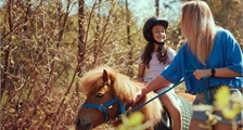 Balade à poney dans le domaine à Center Parcs Port Zélande
