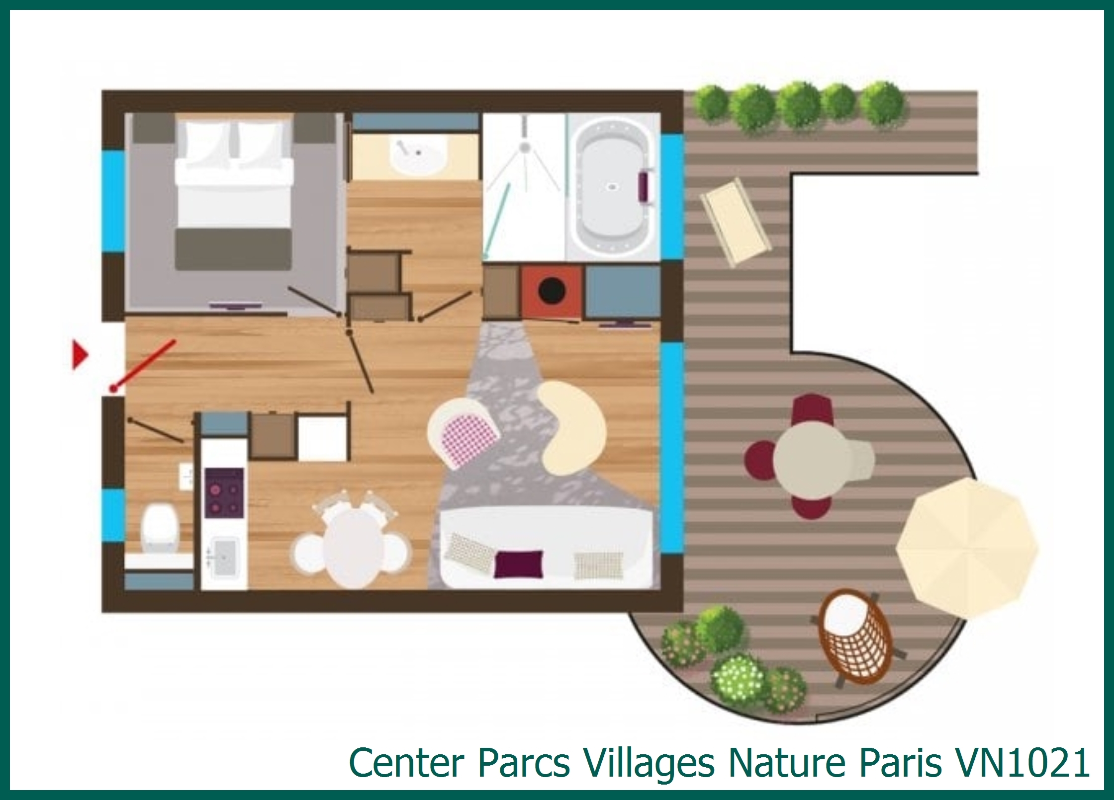 Appartement VIP VN1021 à Villages Nature Paris
