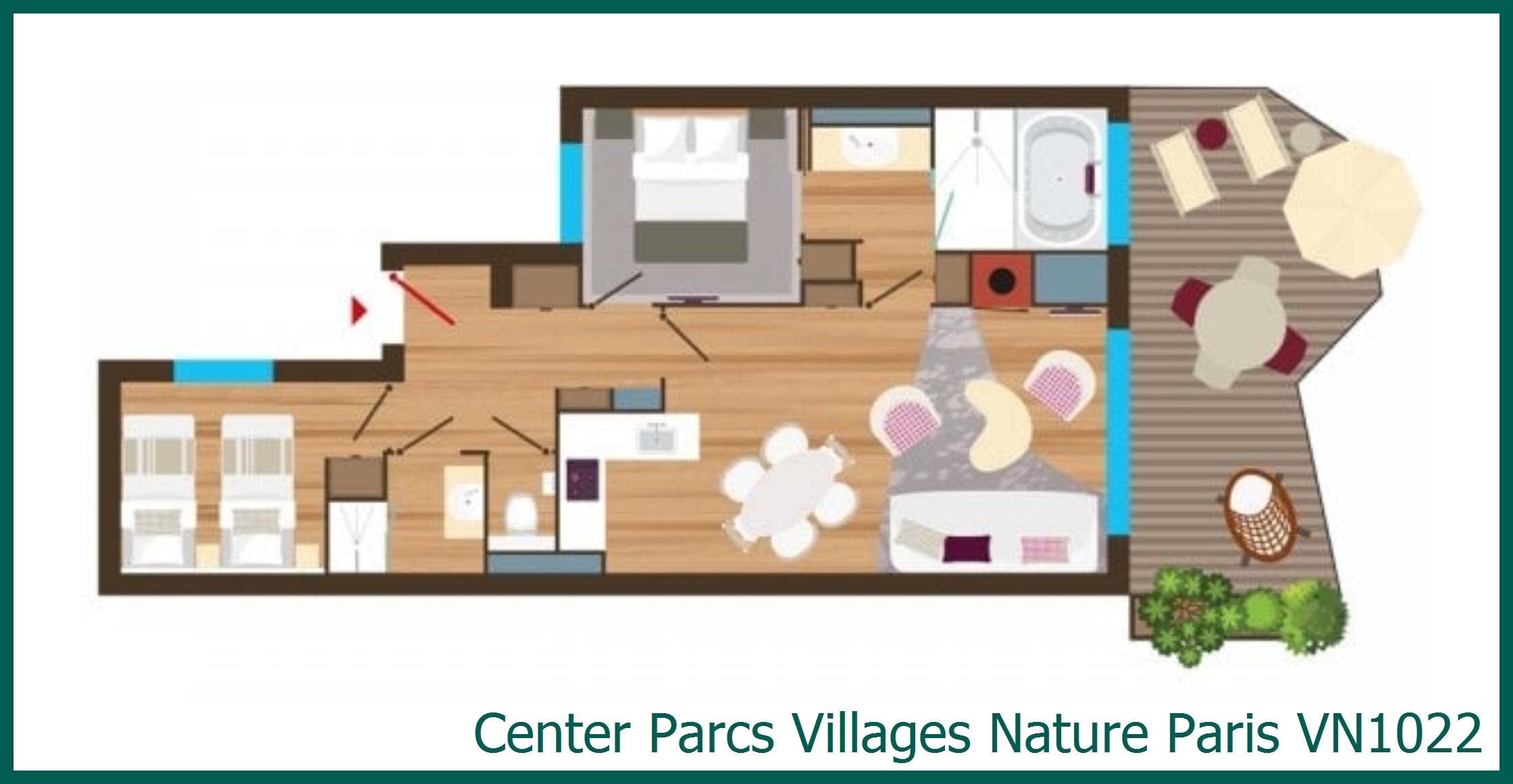 Appartement VIP VN1022 à Villages Nature Paris