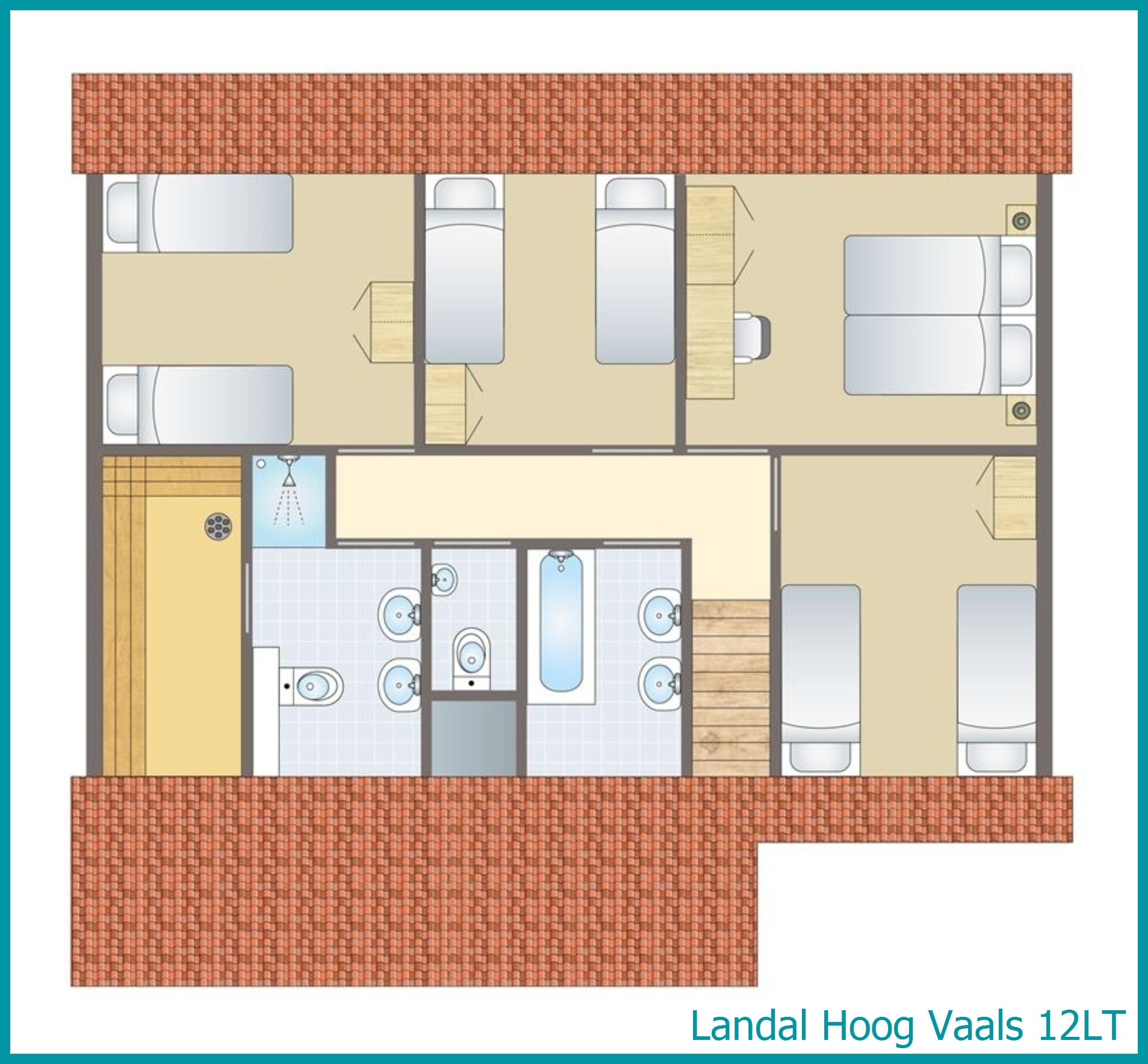 bungalow 12 personnes 12LT à Hoog Vaals