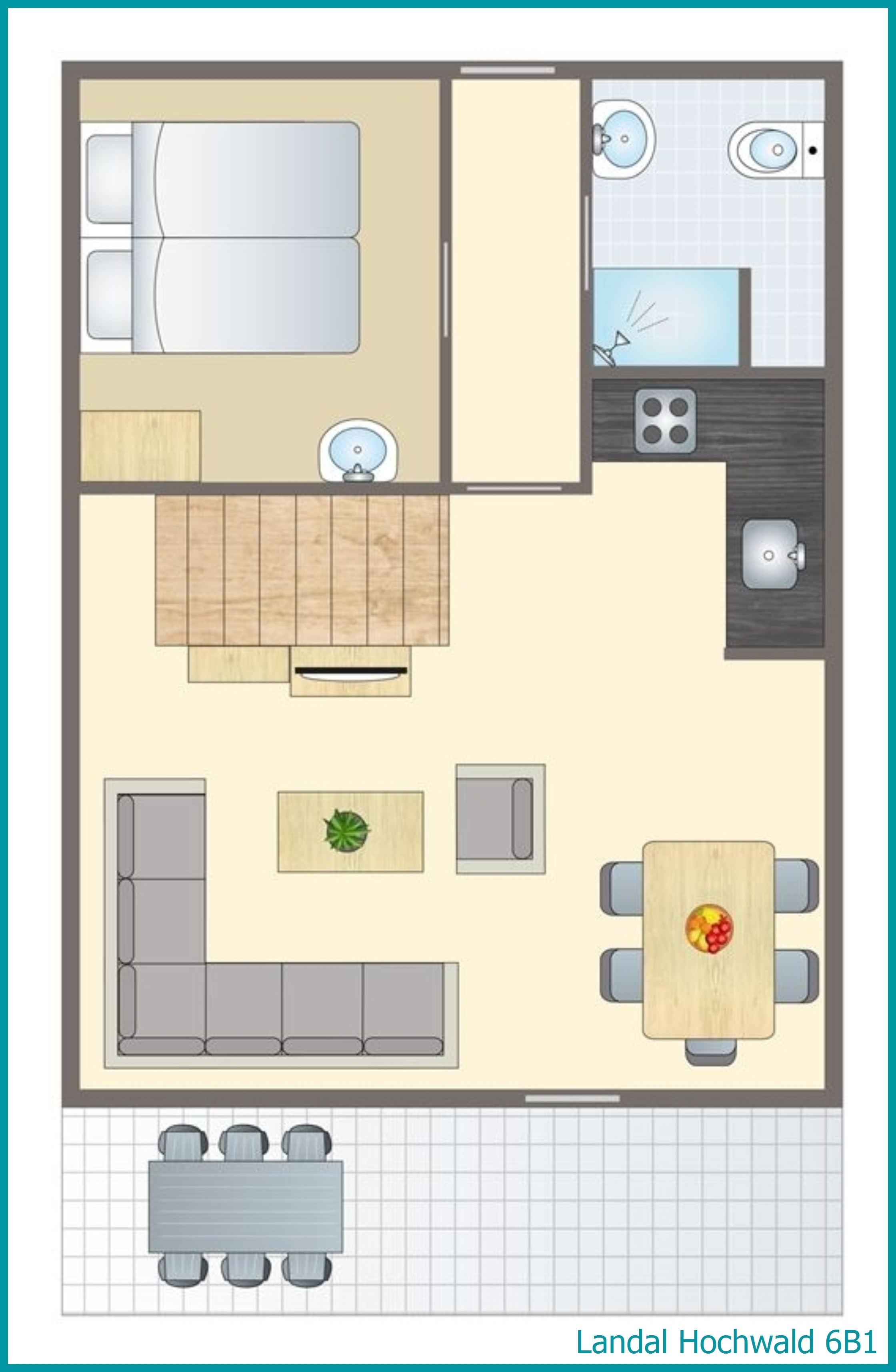 bungalow 6 personnes 6B1 à Hochwald