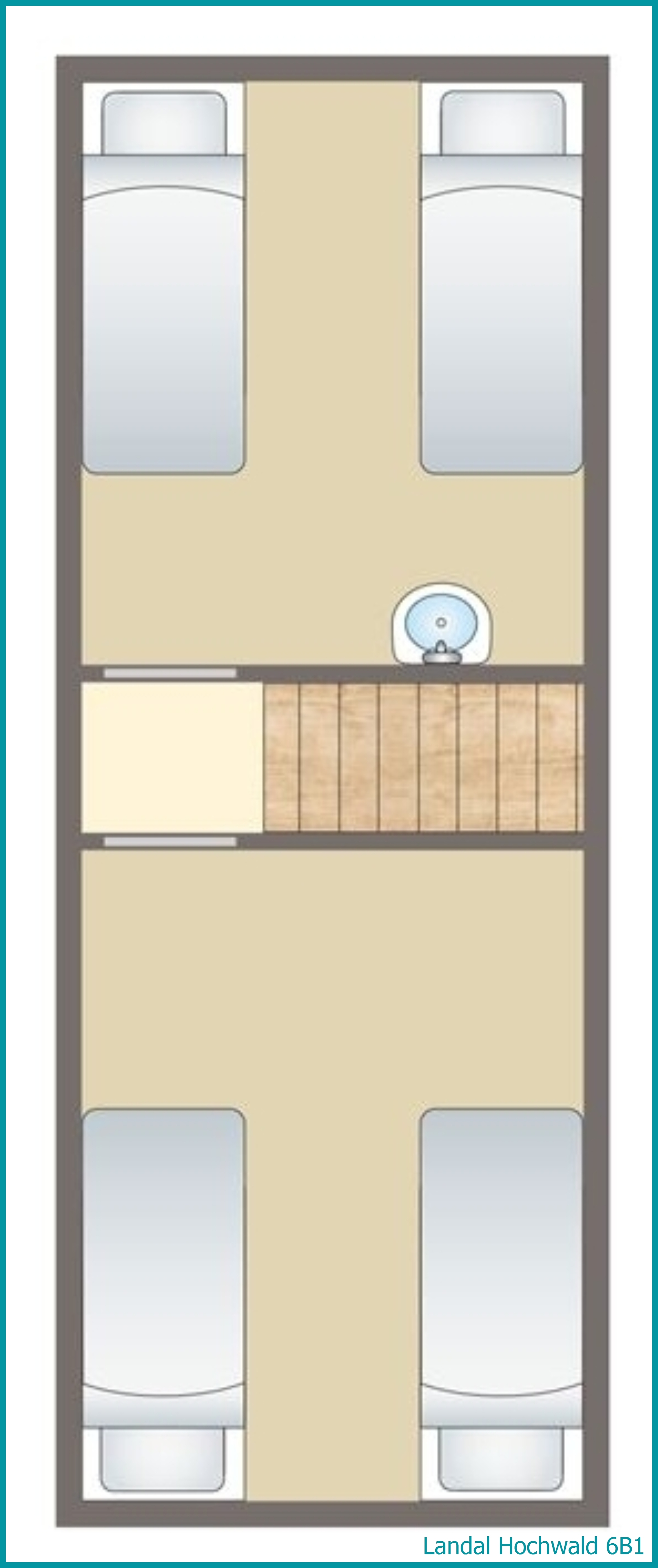 bungalow 6 personnes 6B1 à Hochwald