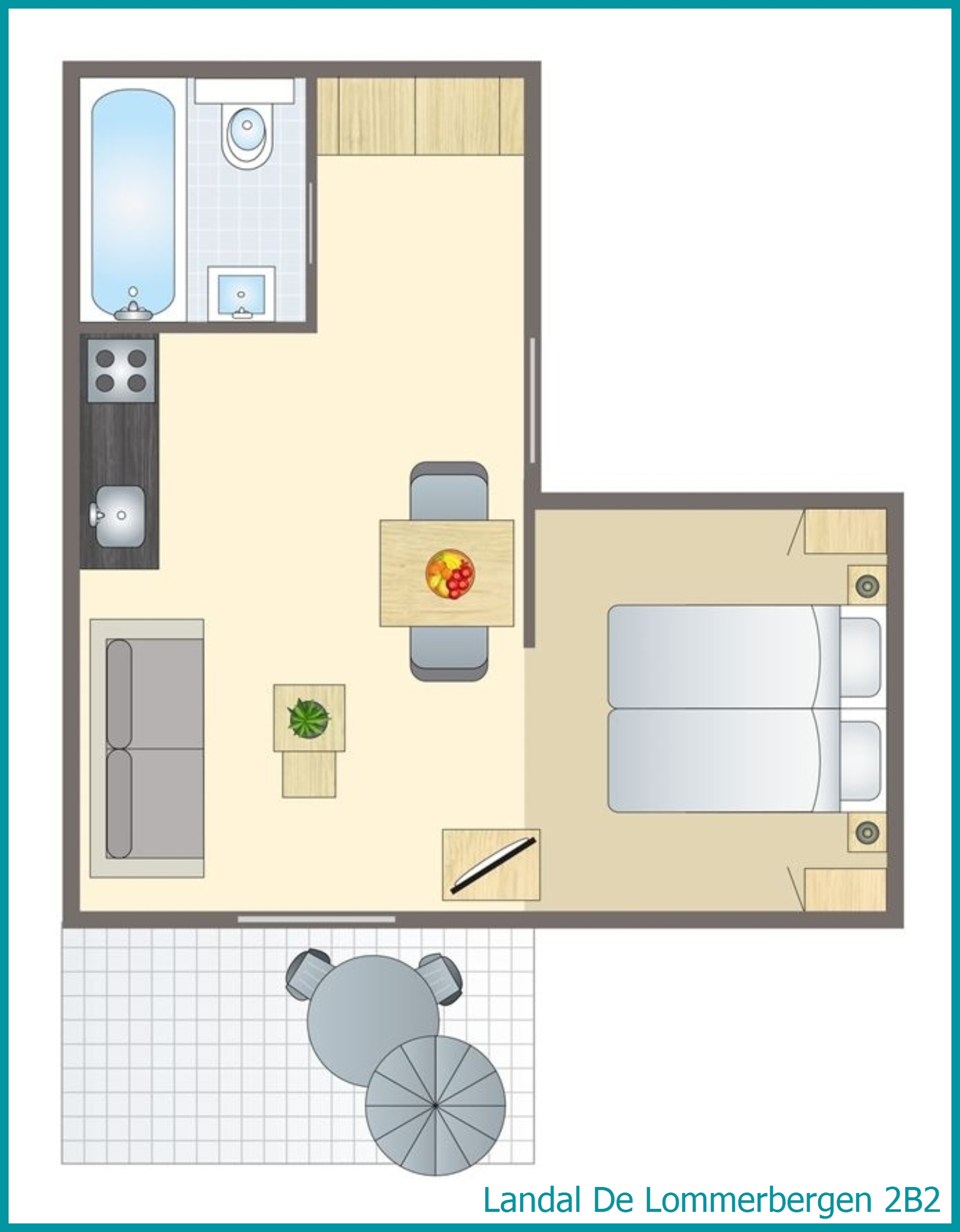 Bungalow 2B2 à De Lommerbergen