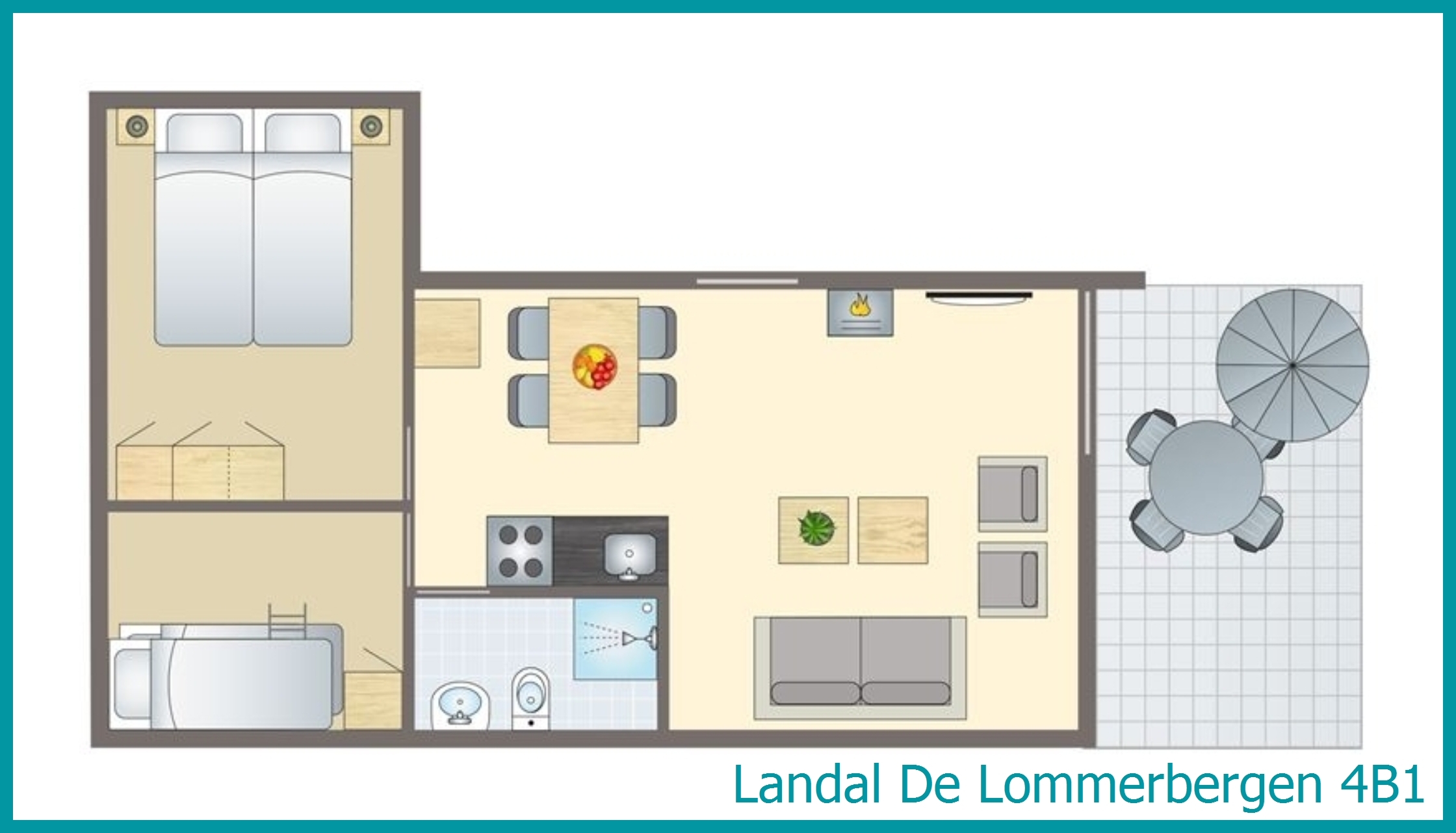 Bungalow 4B1 à De Lommerbergen
