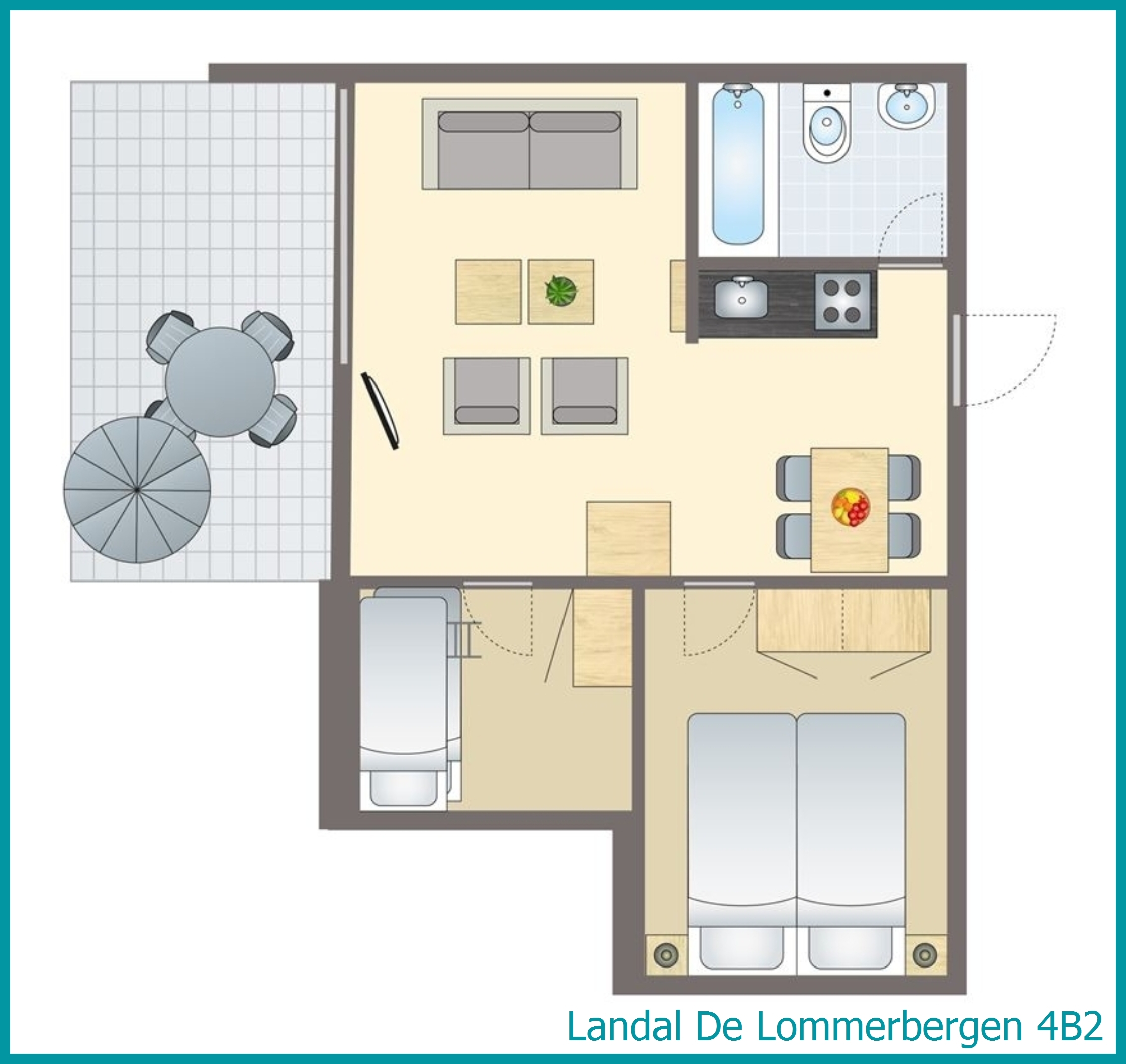 Bungalow 4B2 à De Lommerbergen