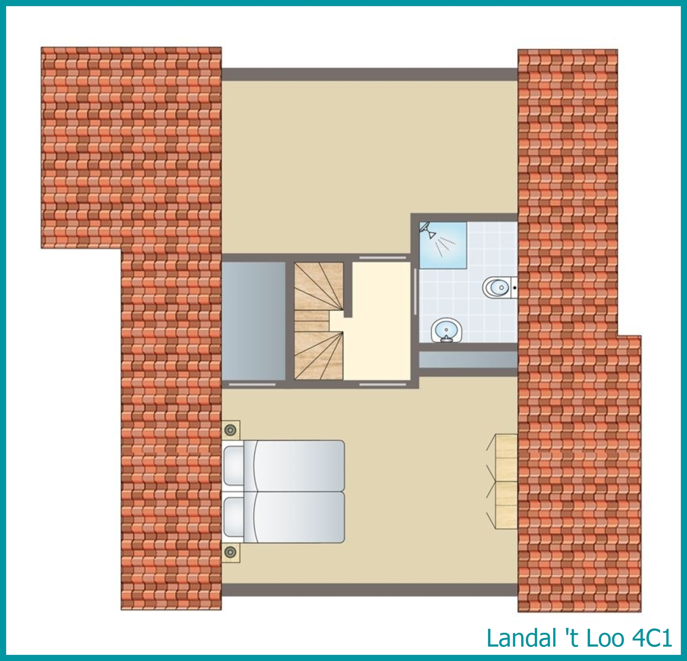 bungalow 4 personnes 4C1 à 't Loo