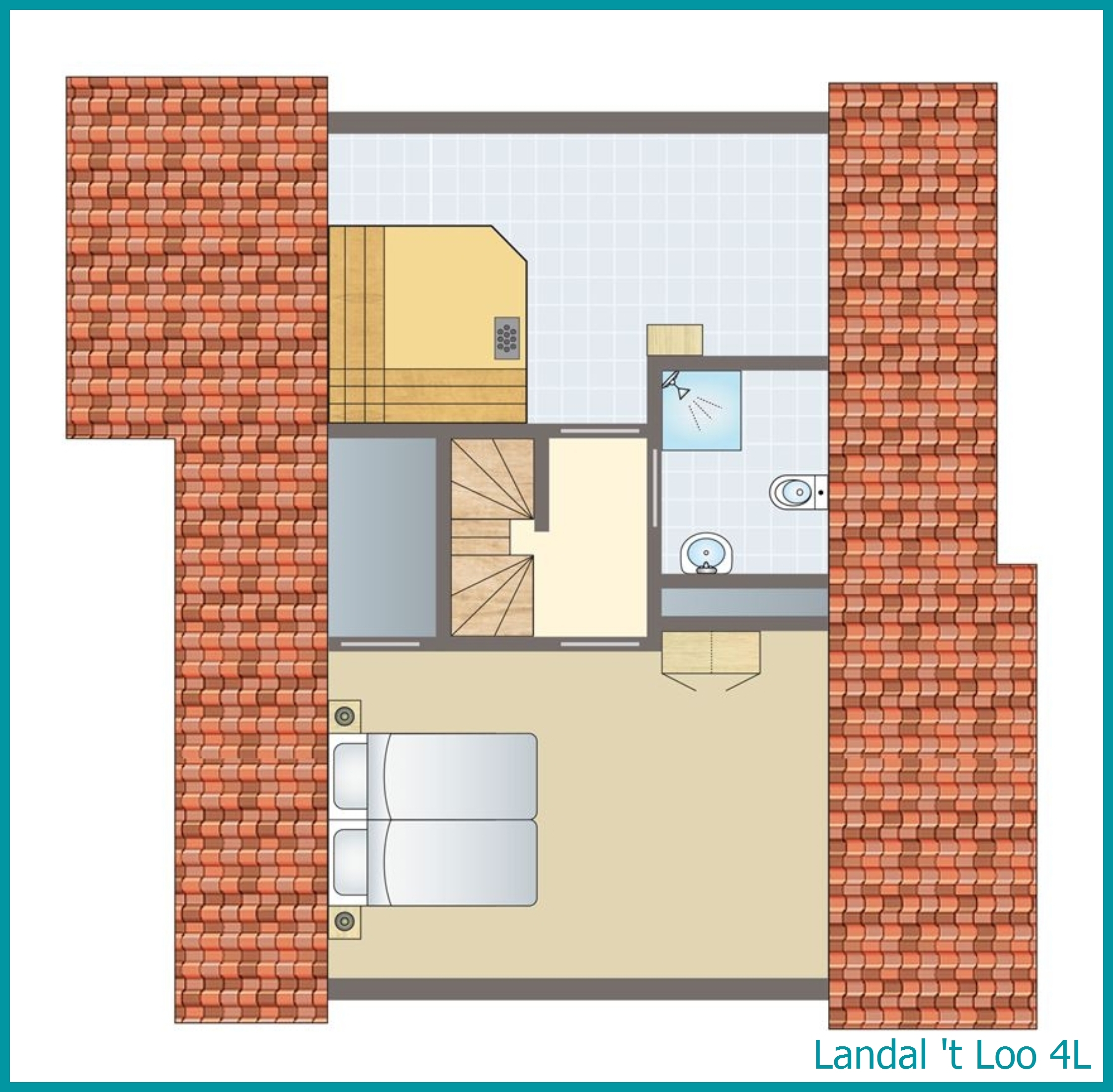bungalow 4 personnes 4L à 't Loo