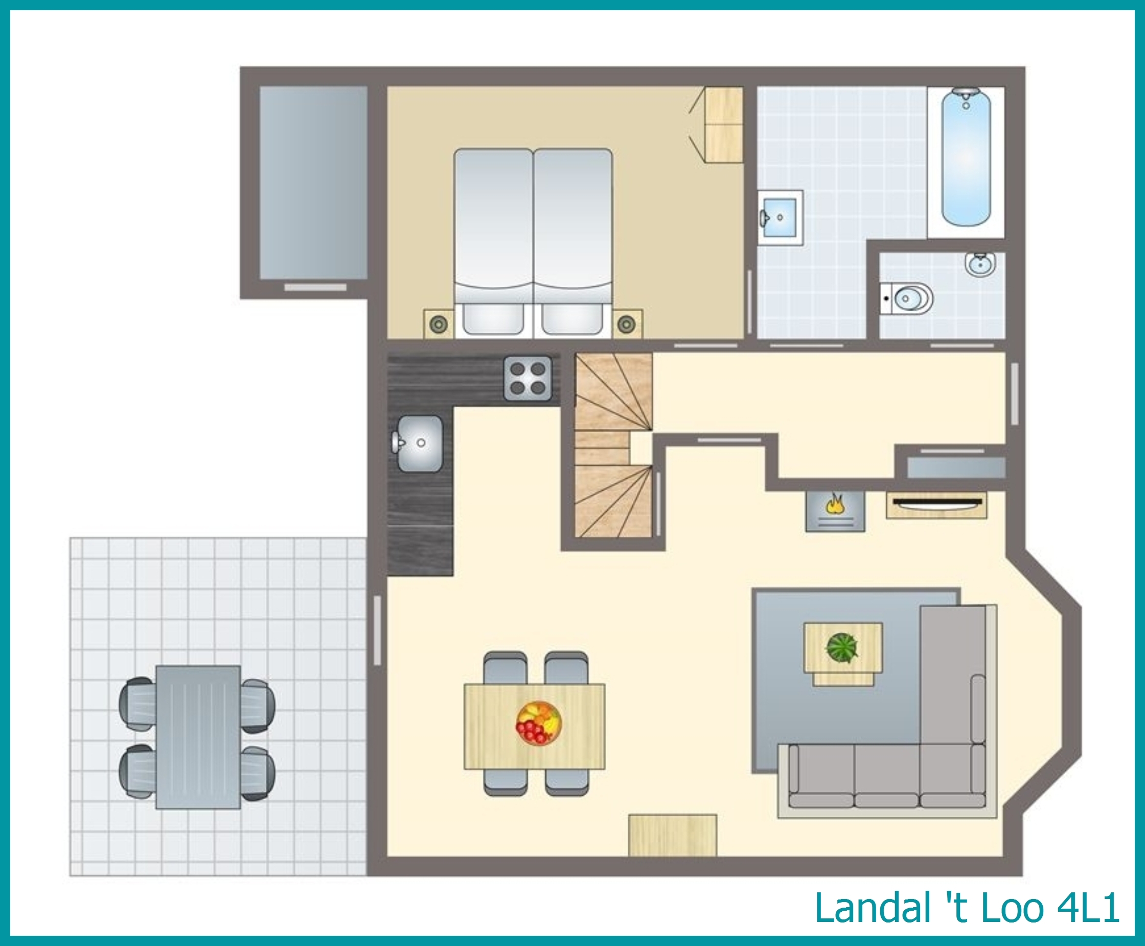 bungalow 4 personnes 4L1 à 't Loo