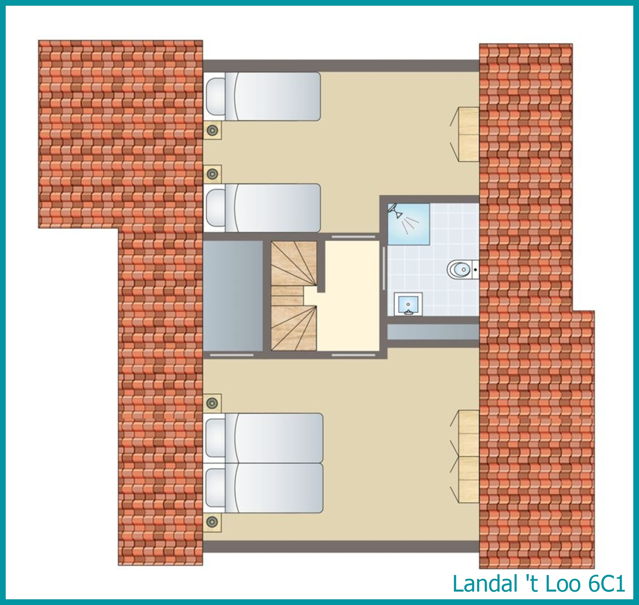 bungalow 6 personnes 6C1 à 't Loo