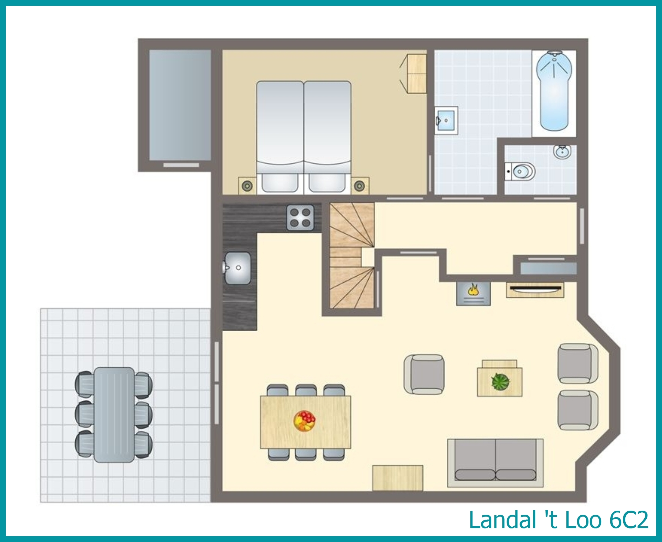 bungalow 6 personnes 6C2 à 't Loo