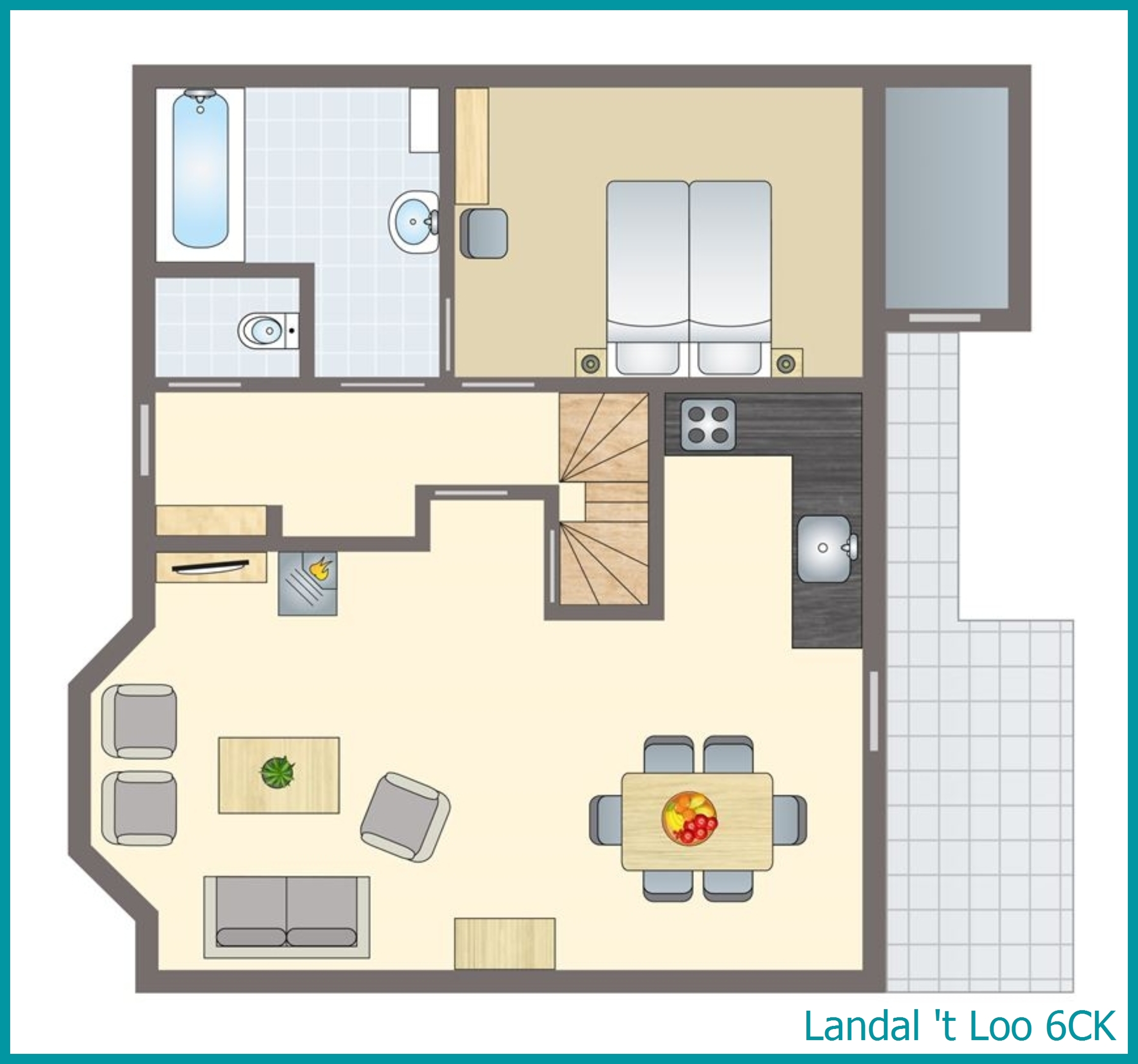 bungalow enfant 6 personnes 6CK à 't Loo