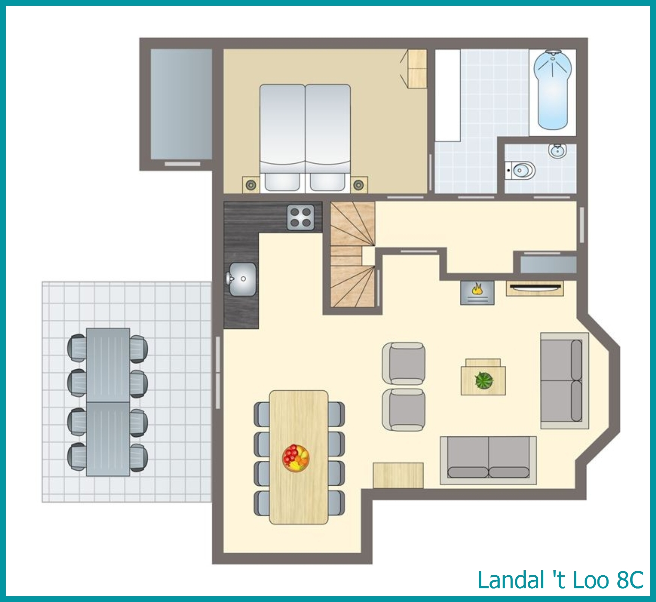 bungalow 8 personnes 8C à 't Loo