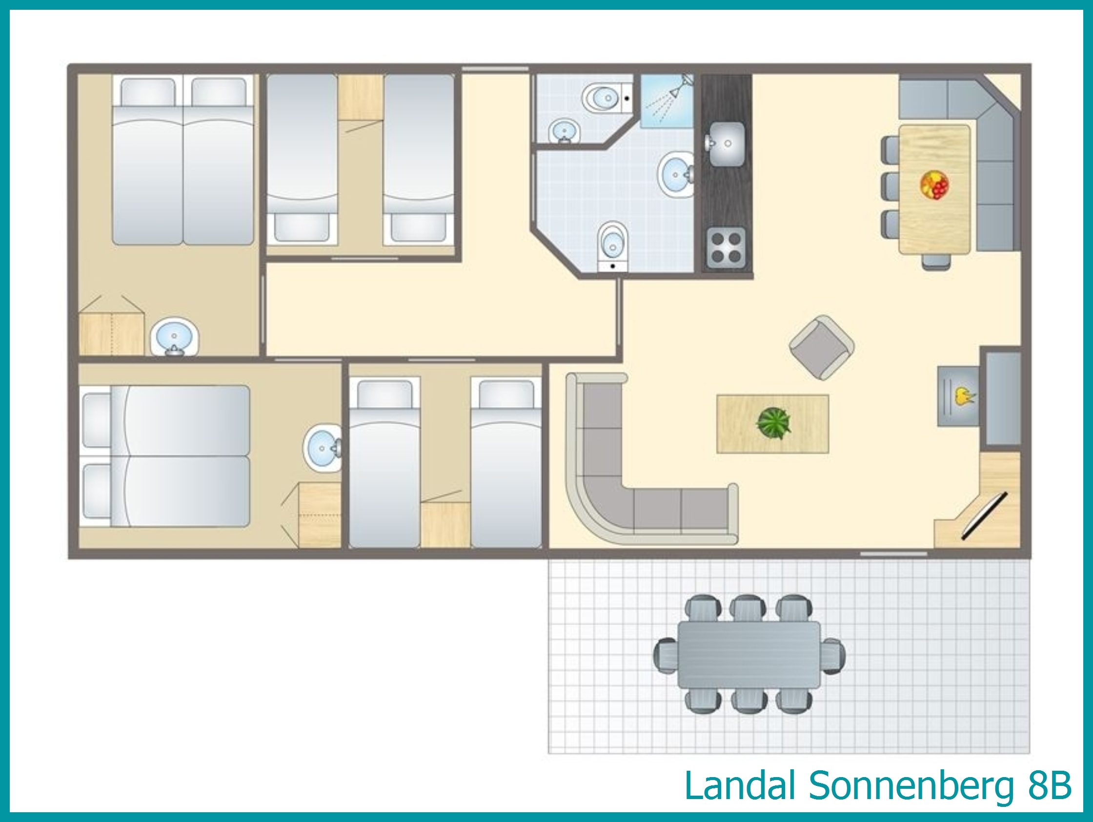 bungalow 8 personnes 8B à Sonnenberg