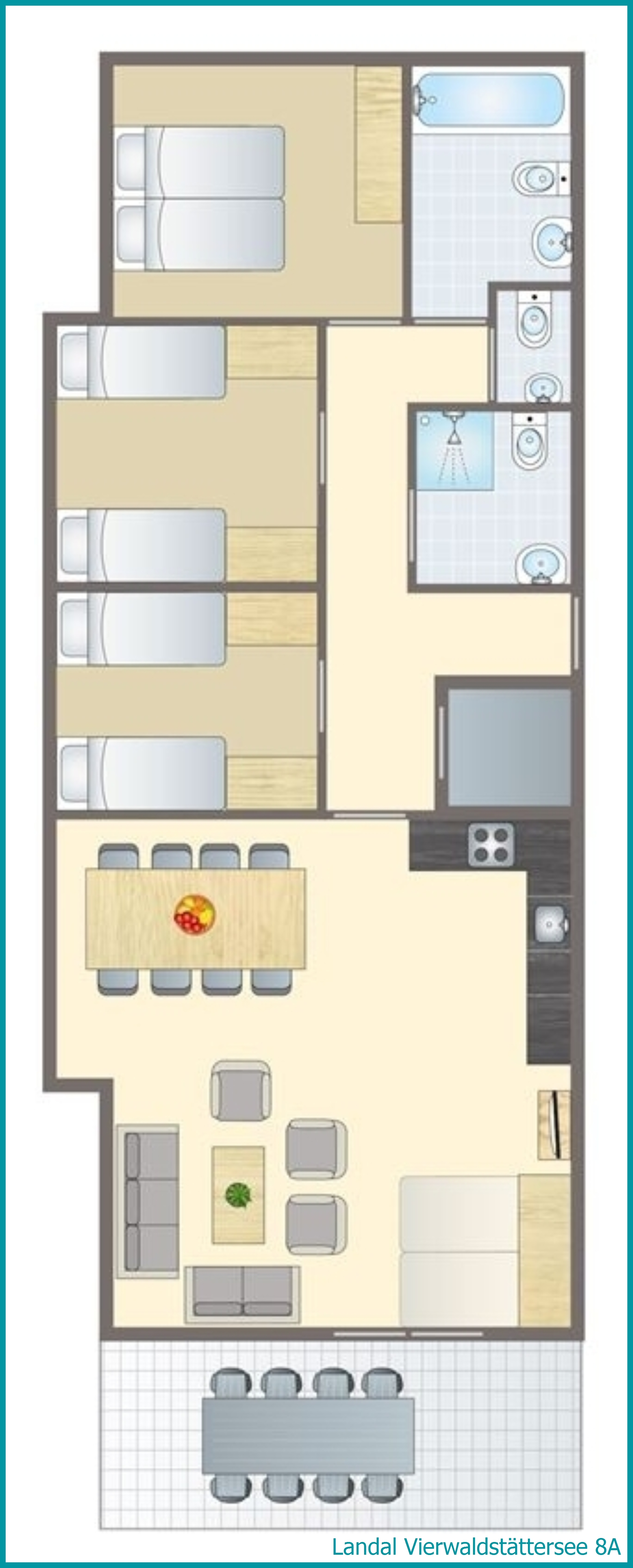 appartement 8 personnes 8A à Vierwaldstättersee