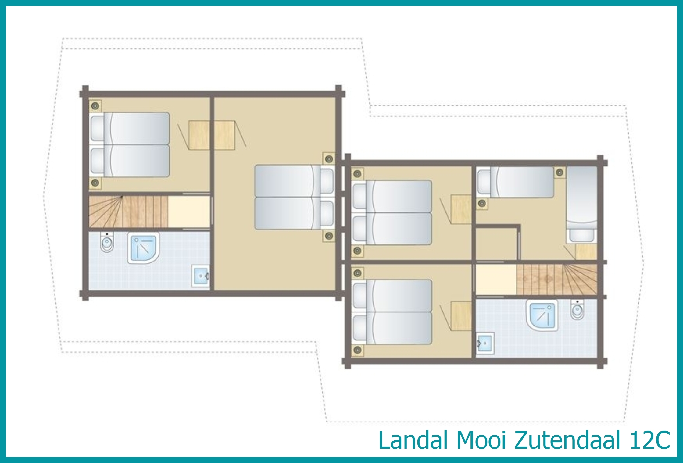 bungalow 12 personnes 12C à Mooi Zutendaal