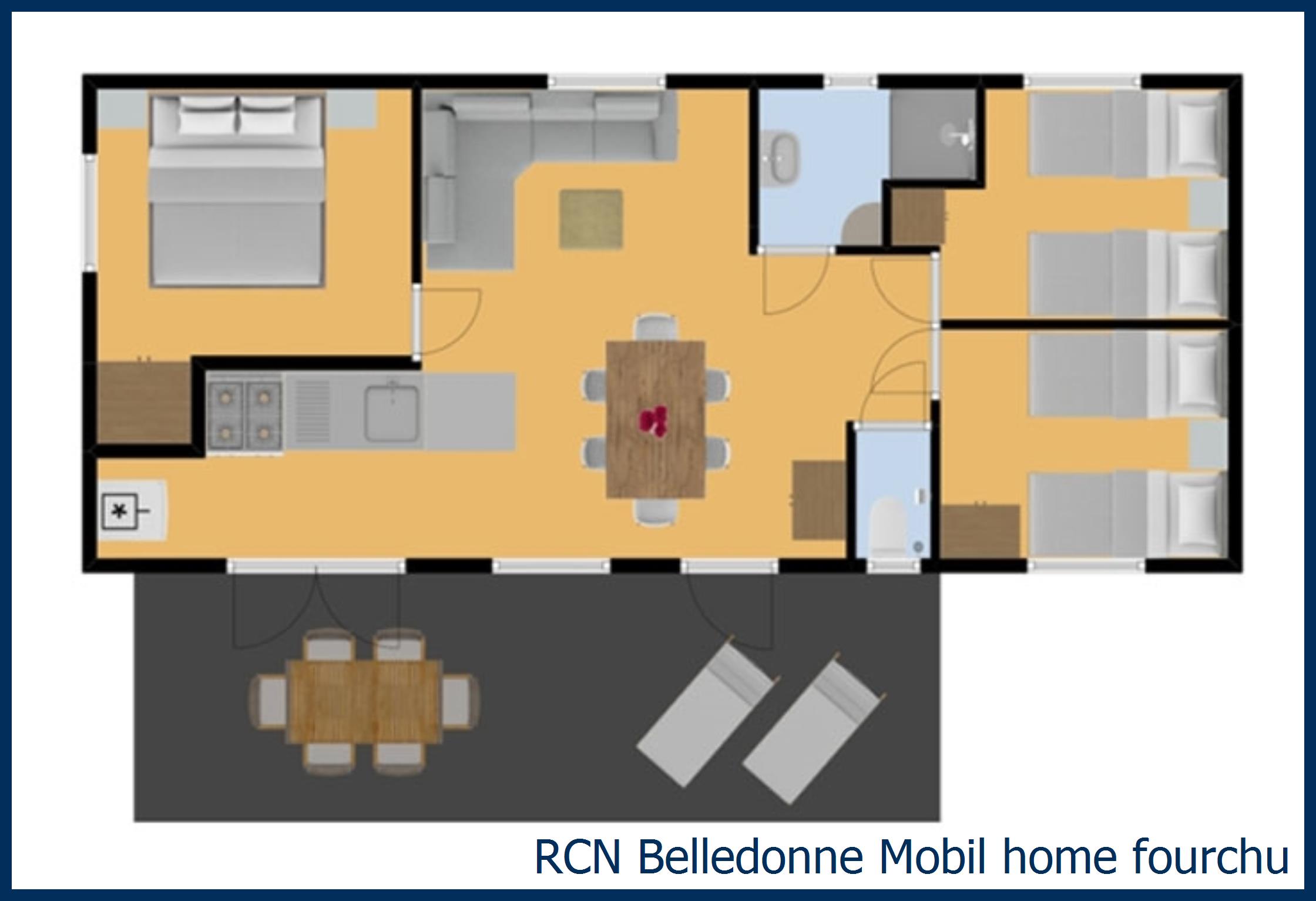  Mobil home fourchu à Belledonne
