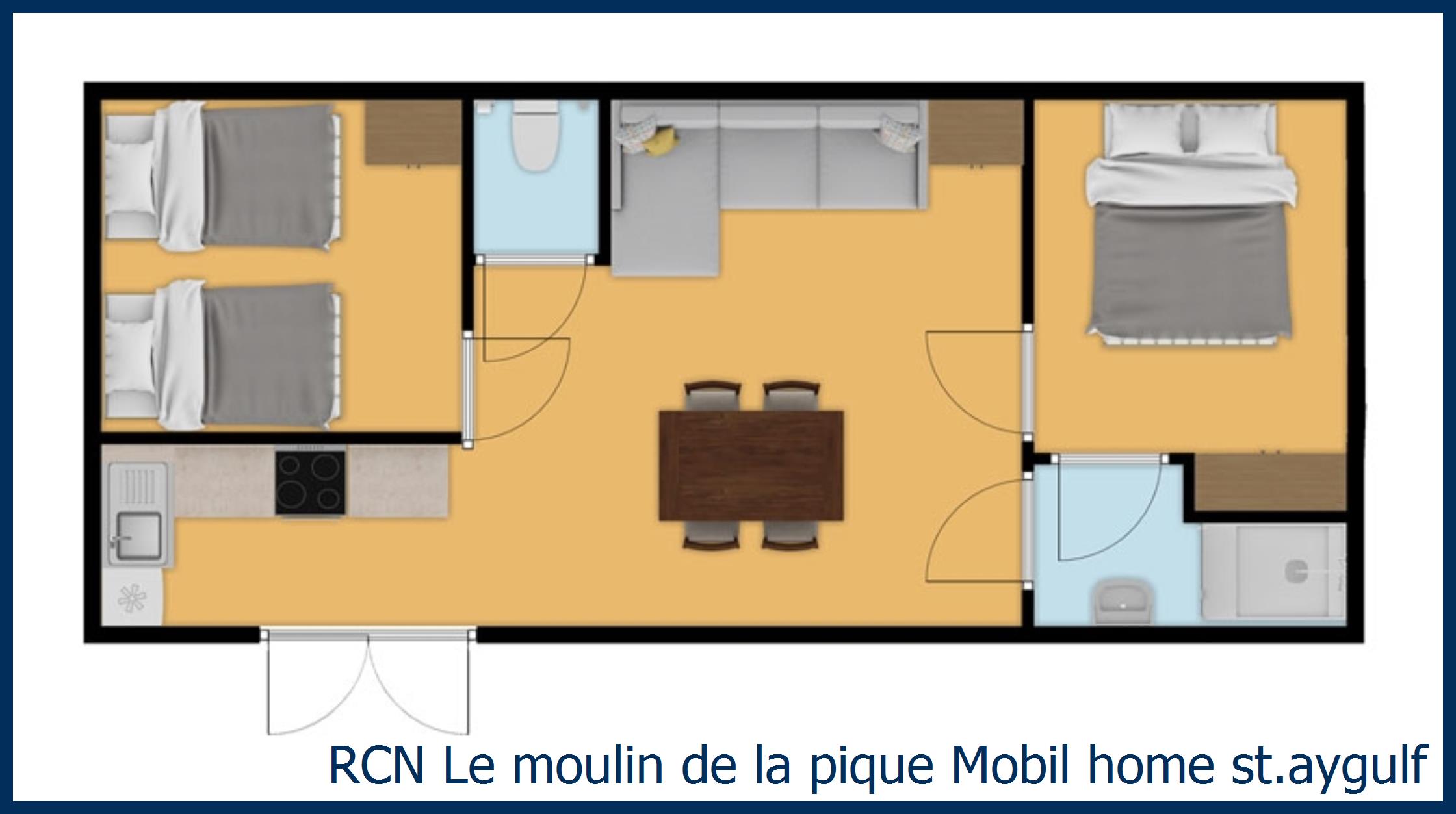 Caravane Mobil home st.aygulf à Domaine de la Noguière