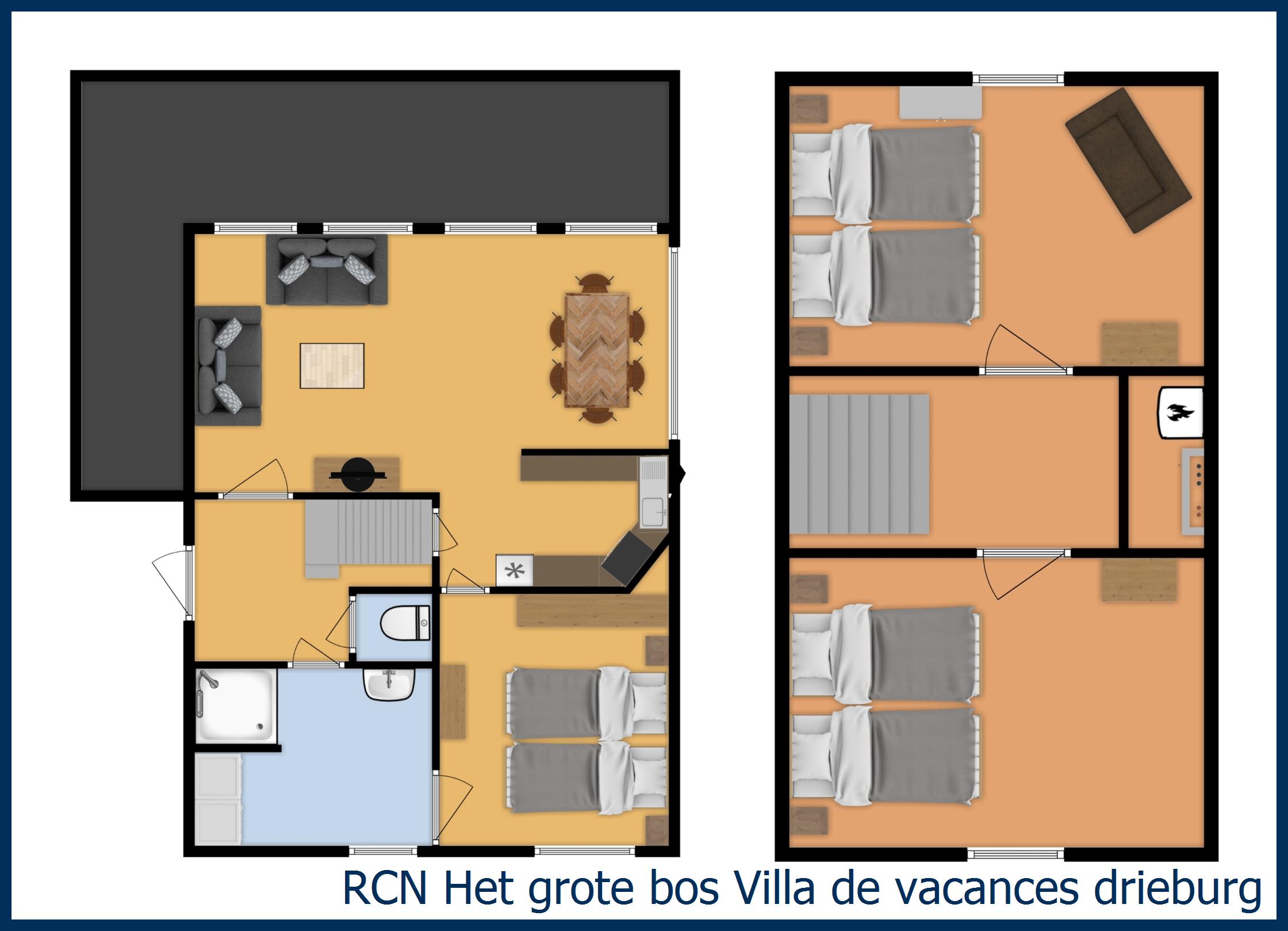 Cottage Villa de vacances drieburg à Het Grote Bos