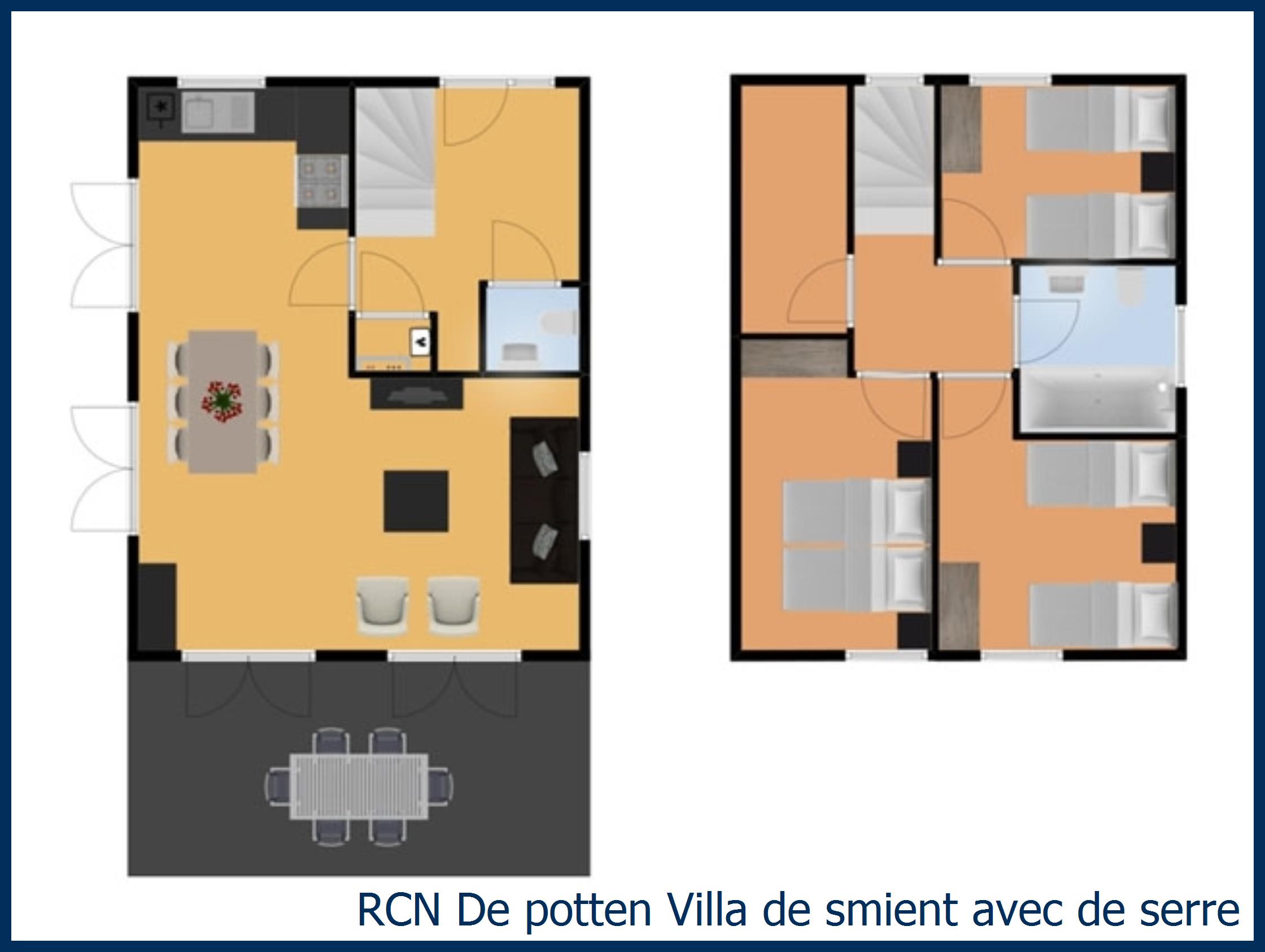 Cottage Villa de smient avec de serre à De Potten