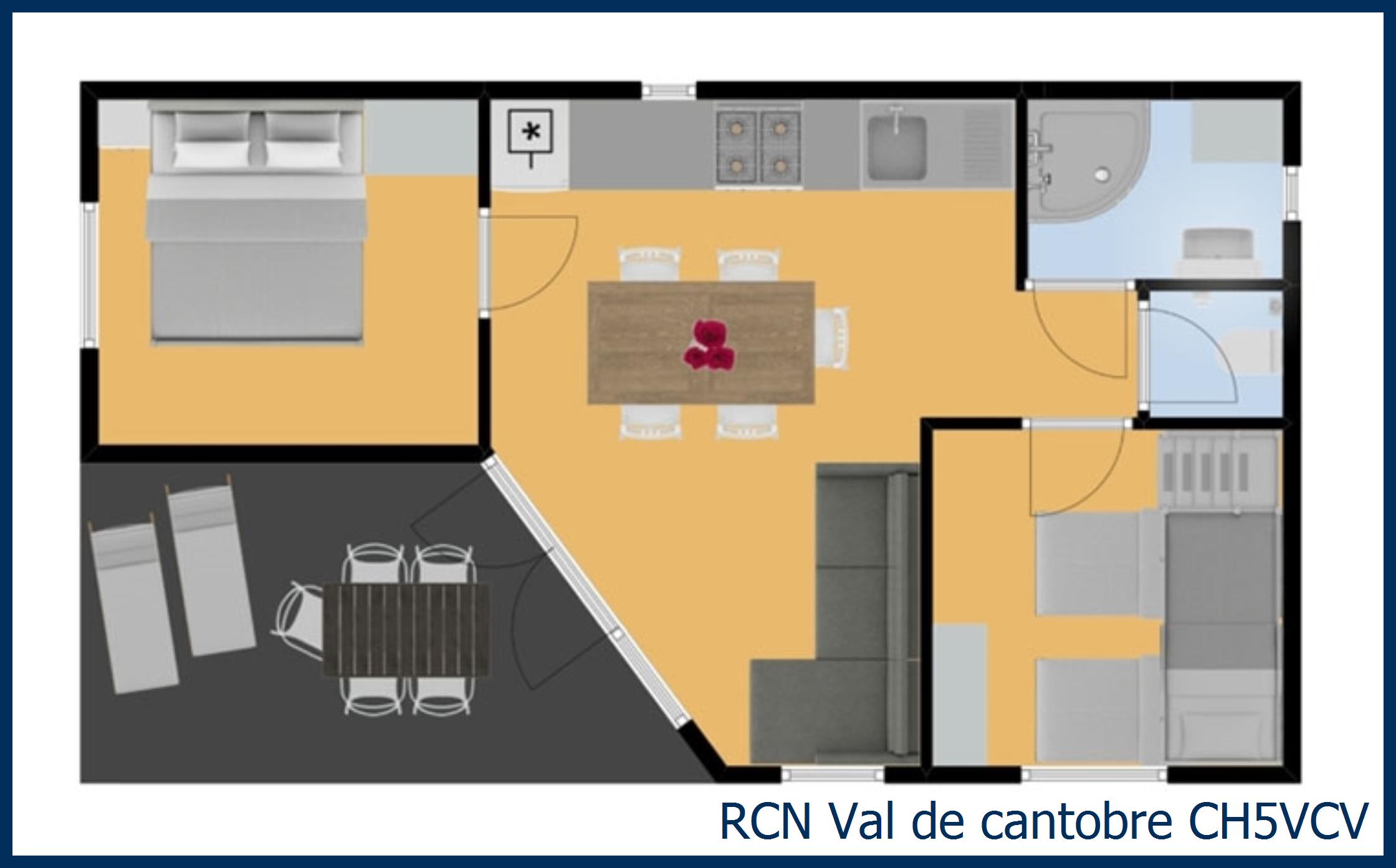 Chalet roquefort CH5VCV à Val de Cantobre