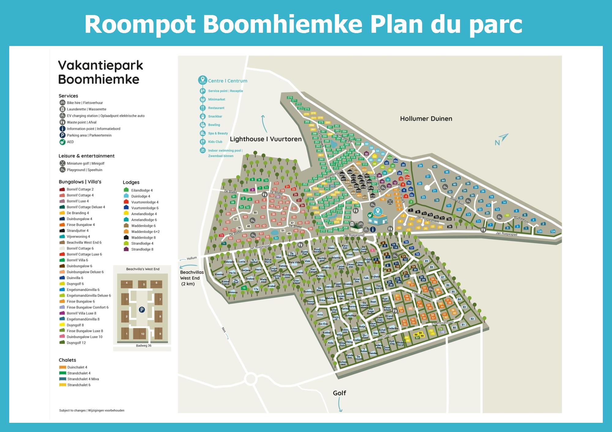 Plan Roompot Boomhiemke