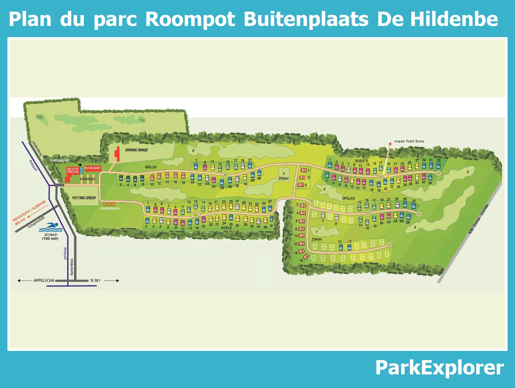 Plan Roompot De Hildenberg