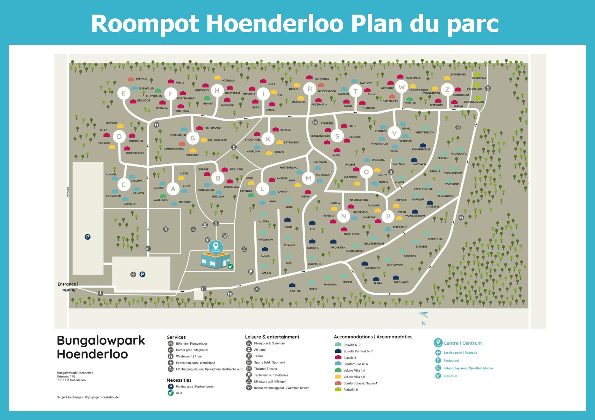 Plan Roompot Hoenderloo