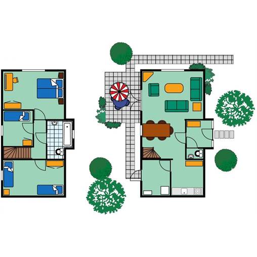 Bungalow MU-Confort à Noordzee Résidence De Banjaard
