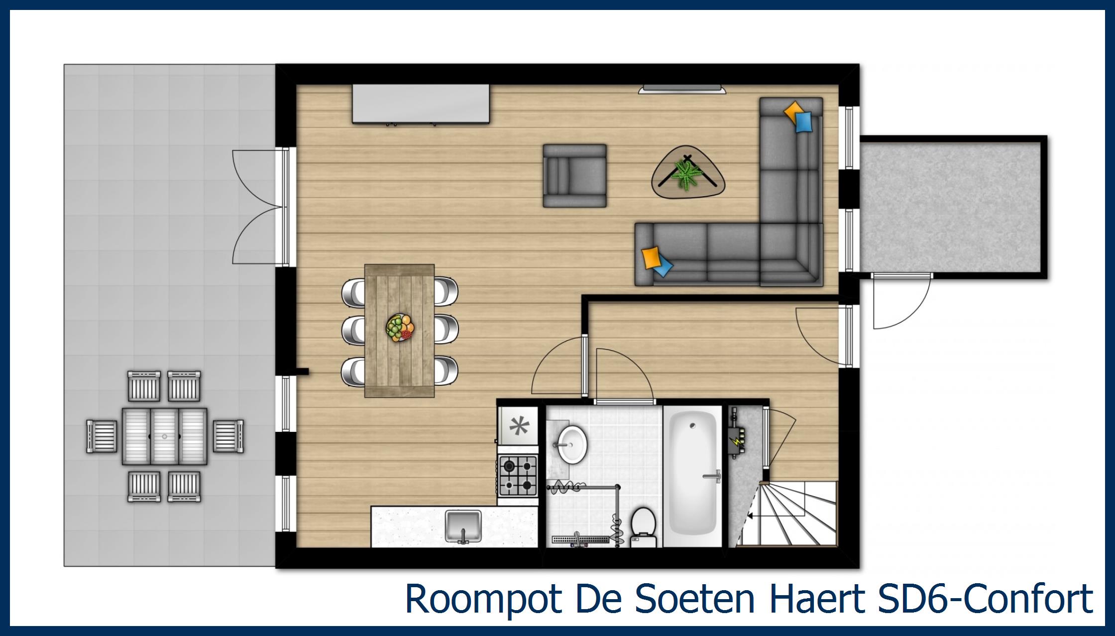 Bungalow SD6-Confort à De Soeten Haert