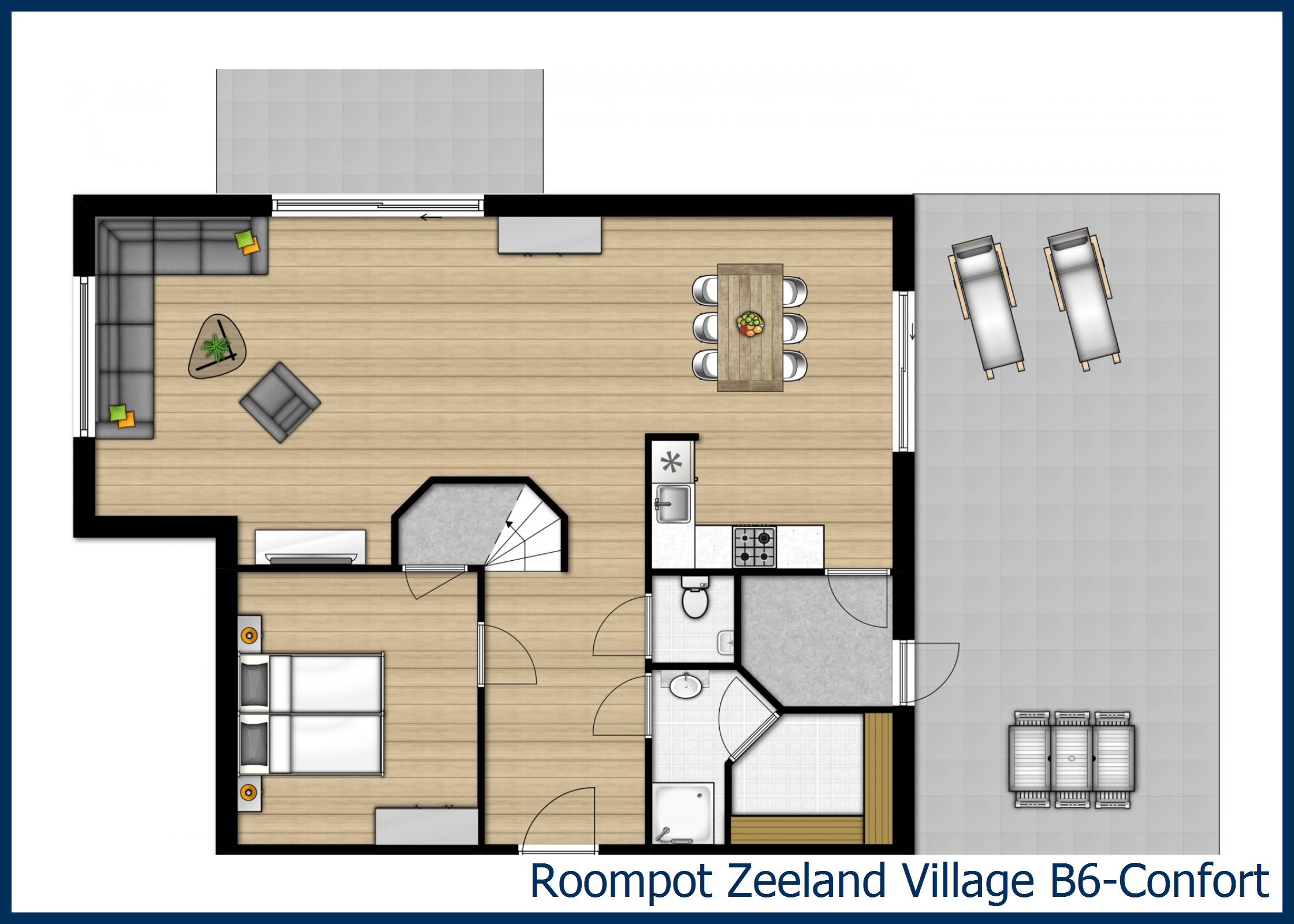 Bungalow B6-Confort à Zeeland Village