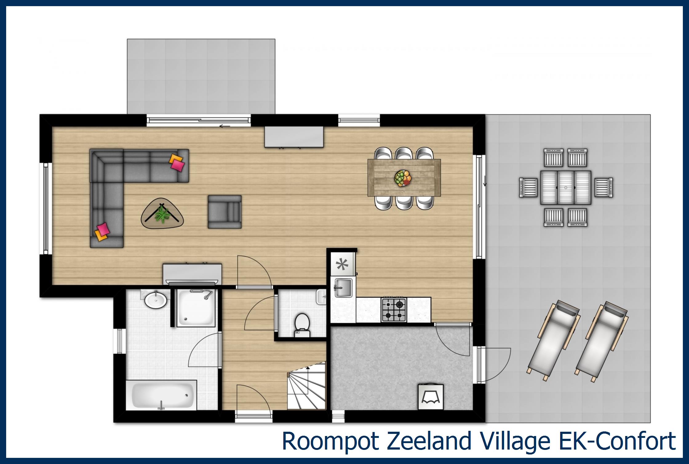 Bungalow EK-Confort à Zeeland Village