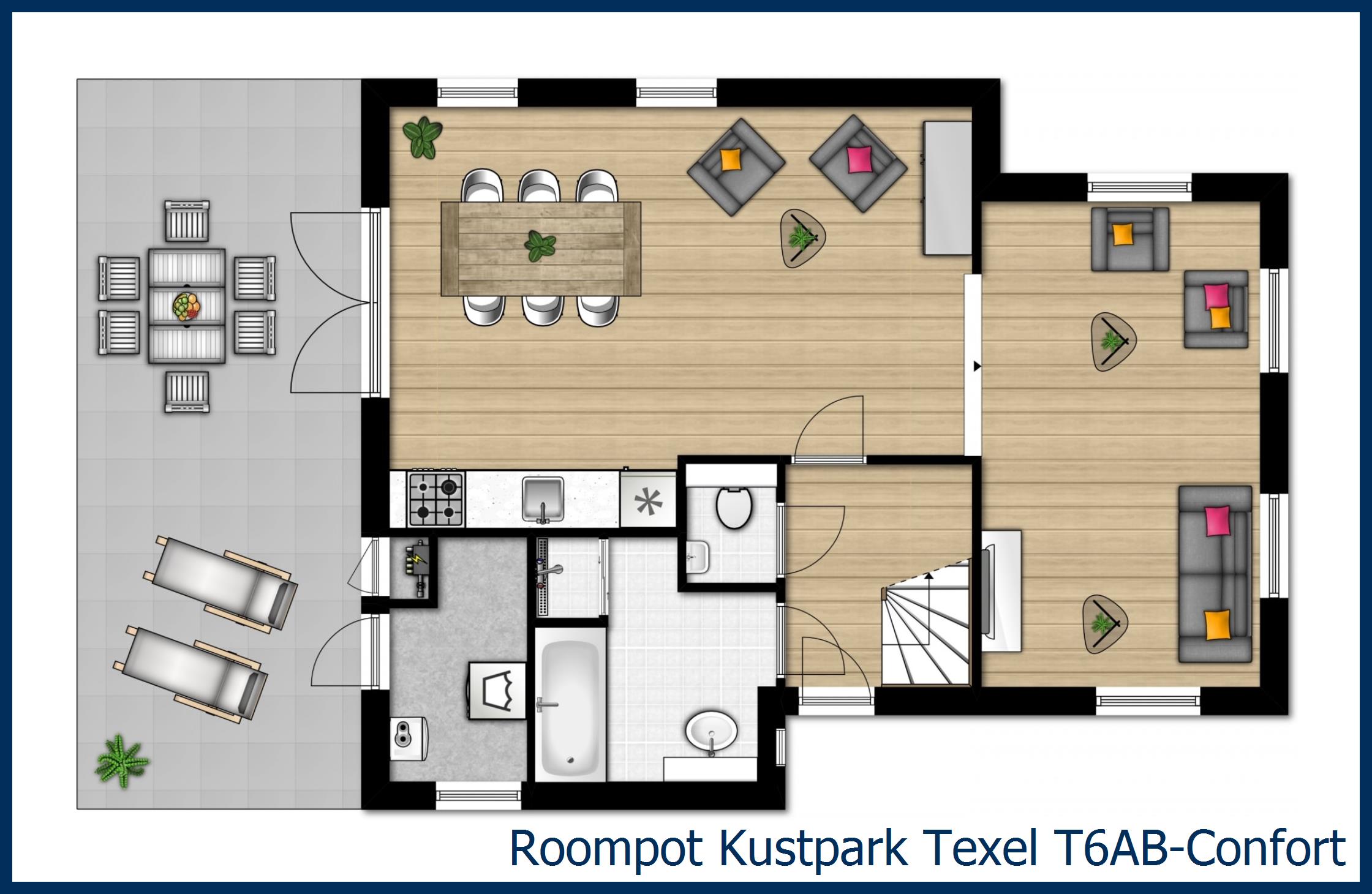 Bungalow T6AB-Confort à Kustpark Texel
