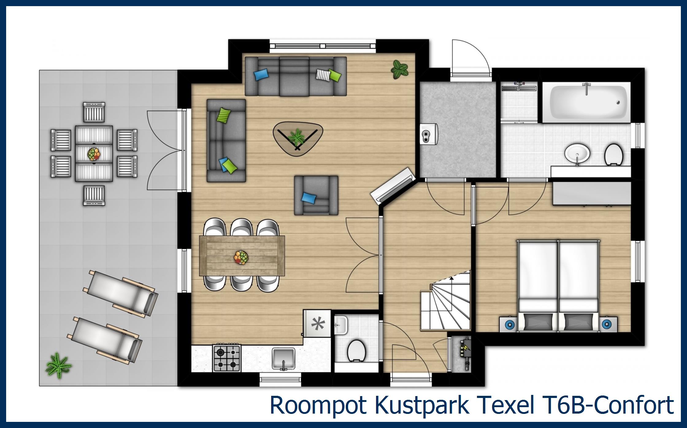 Bungalow T6B-Confort à Kustpark Texel