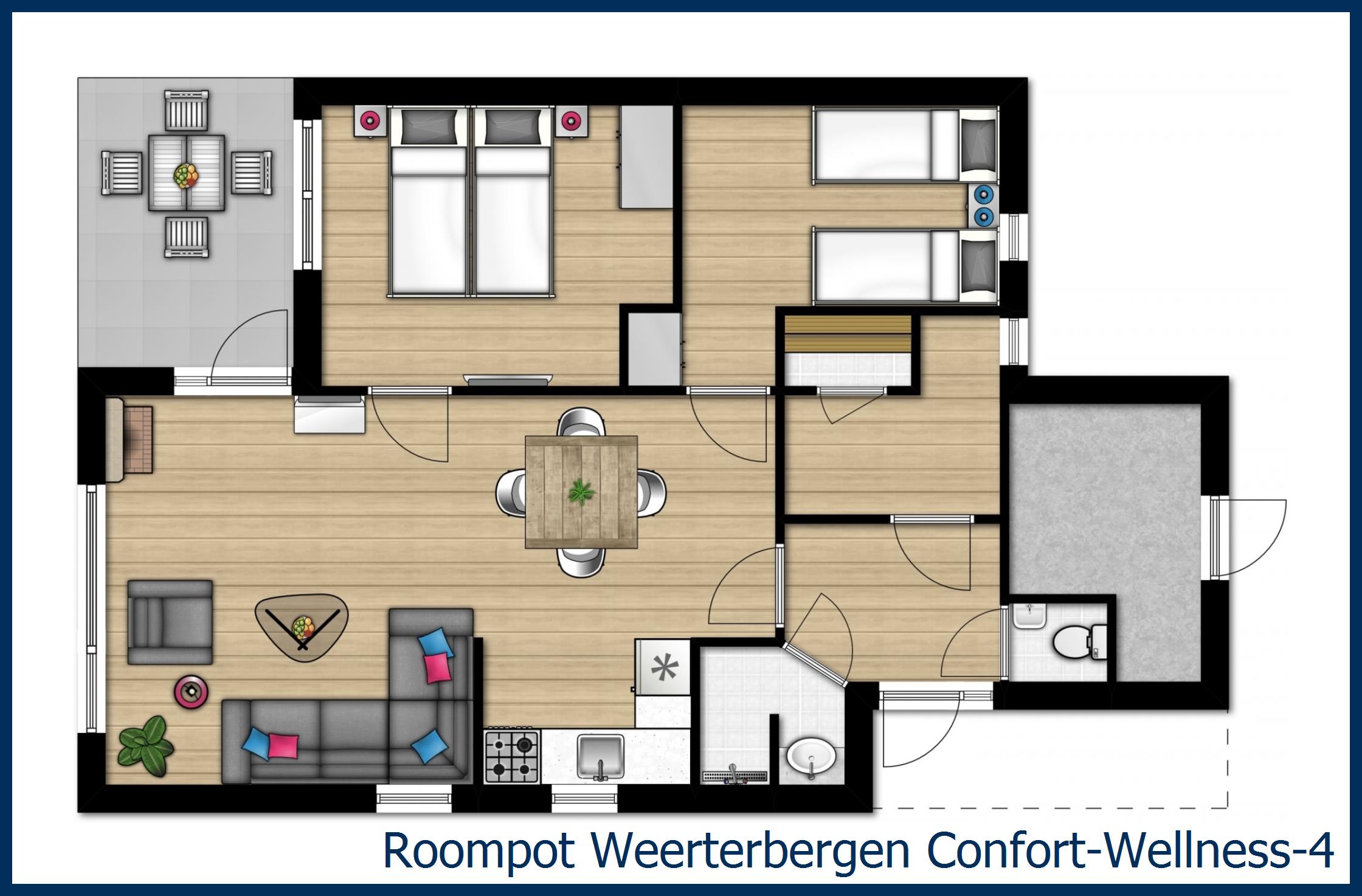 Bungalow Confort-Wellness-4 à Weerterbergen