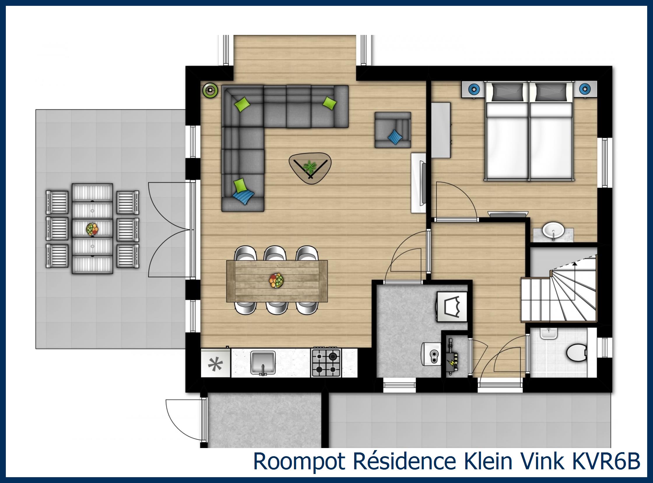 Bungalow KVR6B à Résidence Klein Vink