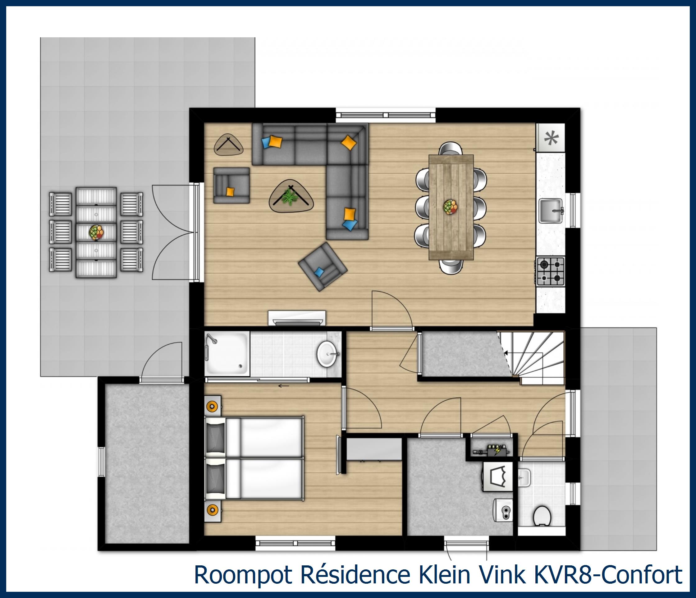 Villa KVR8-Confort à Résidence Klein Vink