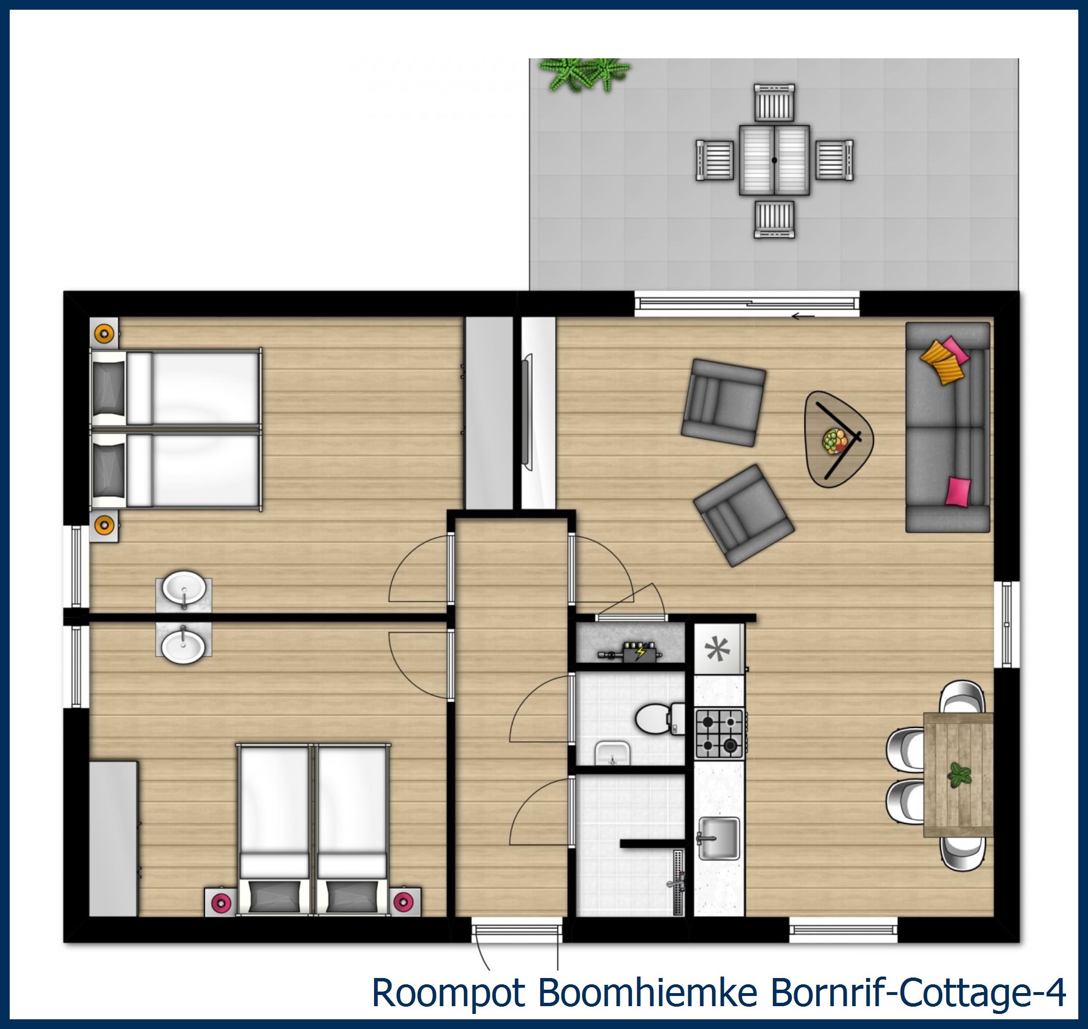 Bungalow Bornrif--4 à Boomhiemke