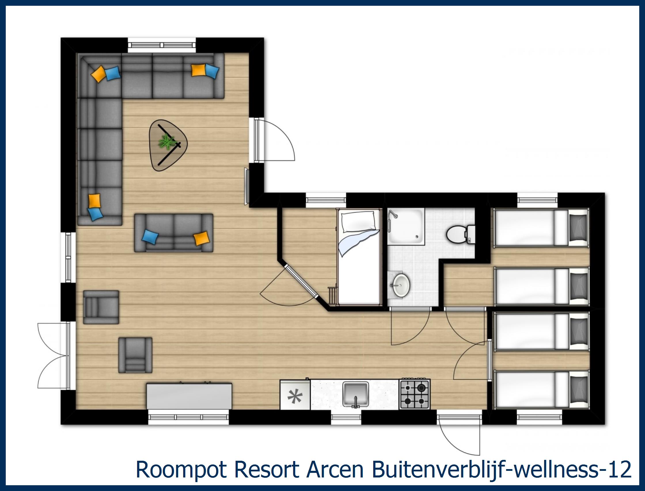 Chalet Buitenverblijf-Wellness-12 à Resort Arcen
