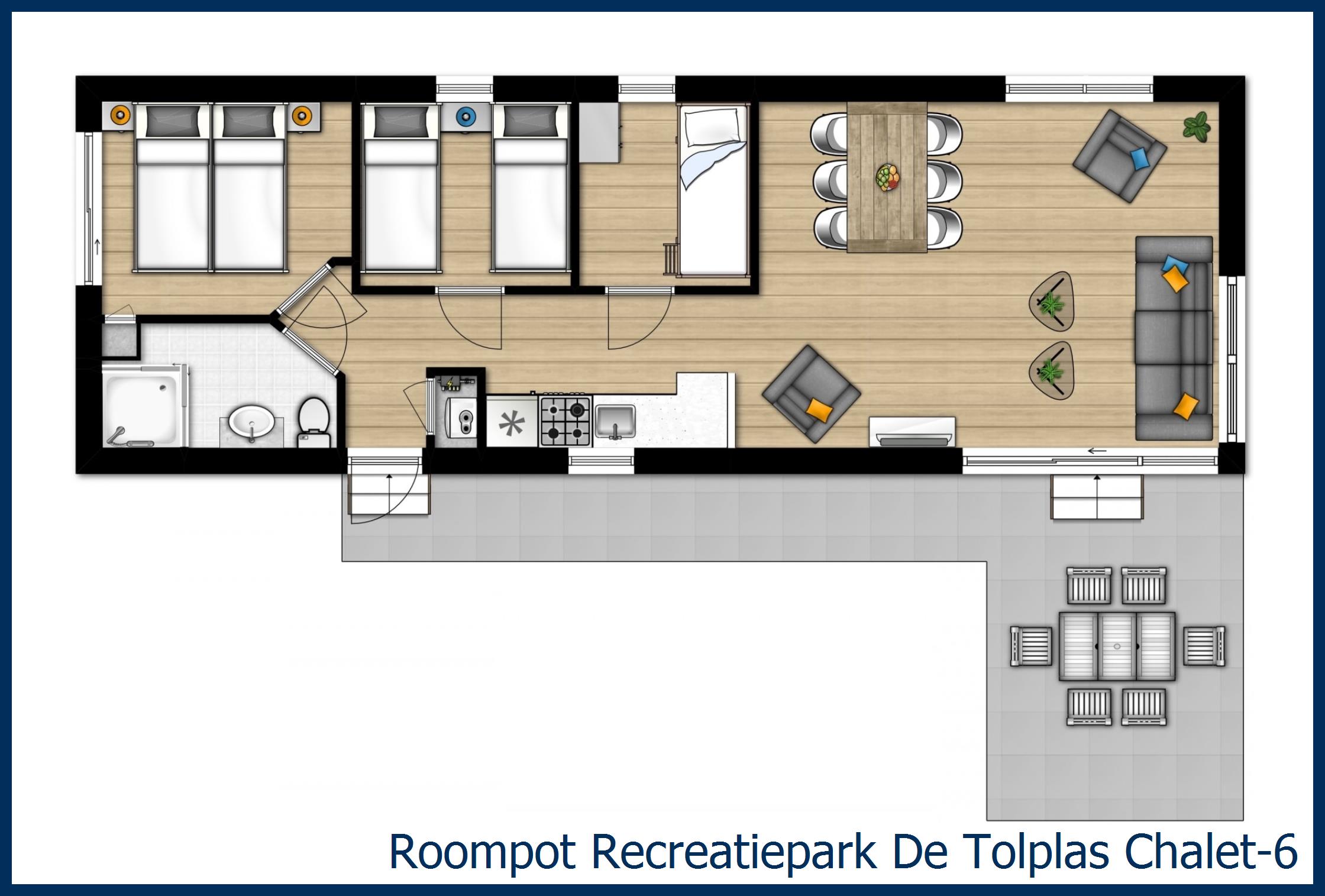 Chalet 6 à De Tolplas