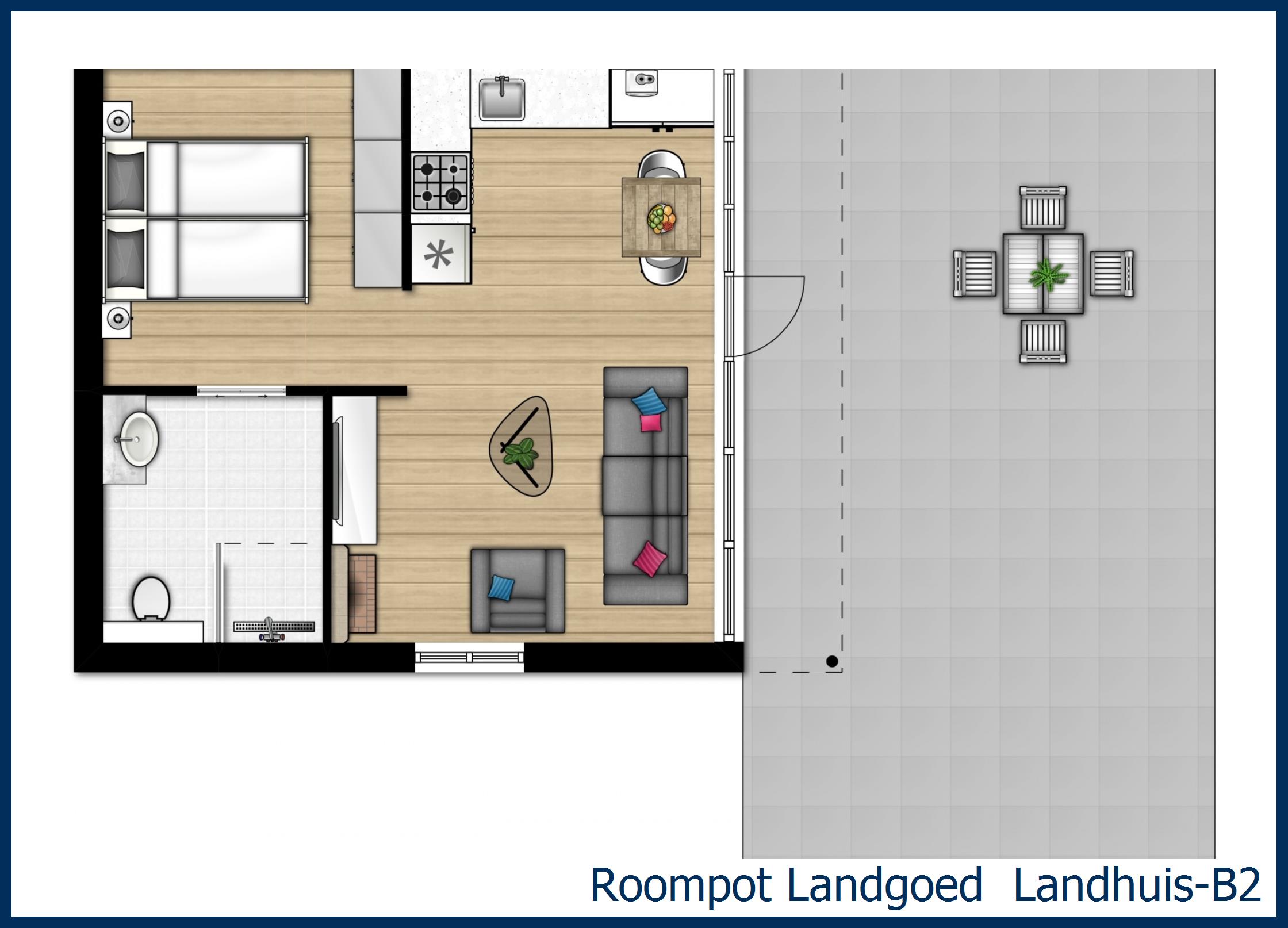 Bungalow Landhuis-B2 à 't Wildryck