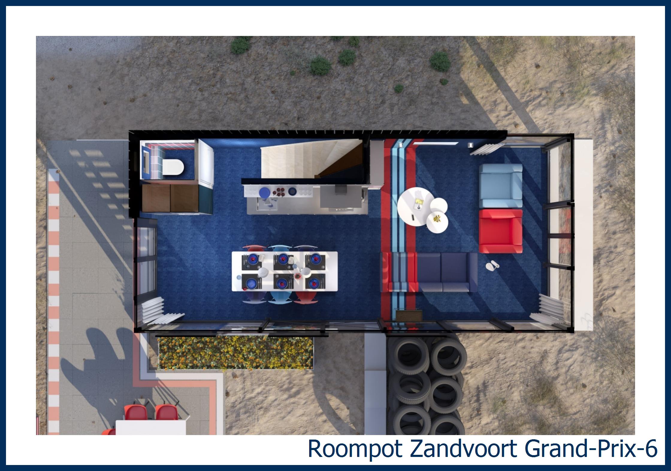 Pavillon Grand-Prix-6 à Zandvoort (oud)